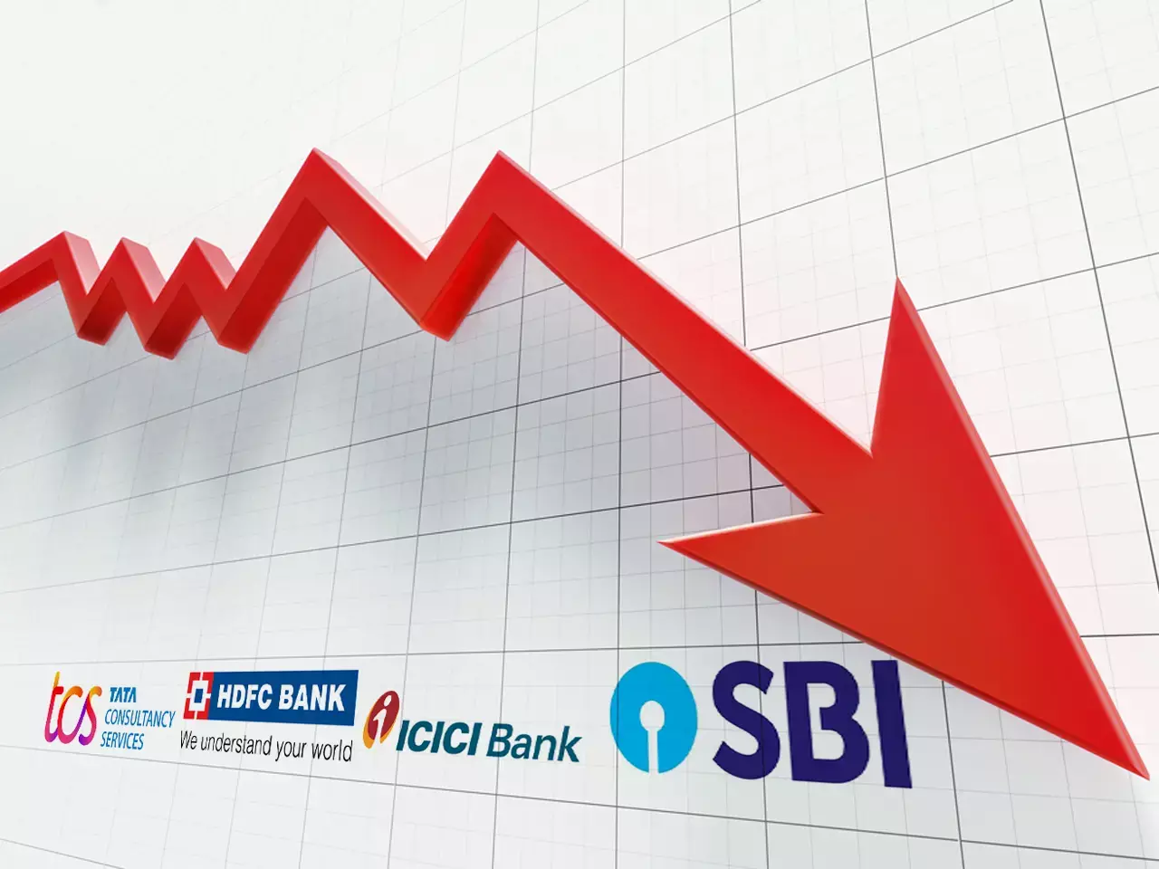 market value of four leading companies has fallen sharply