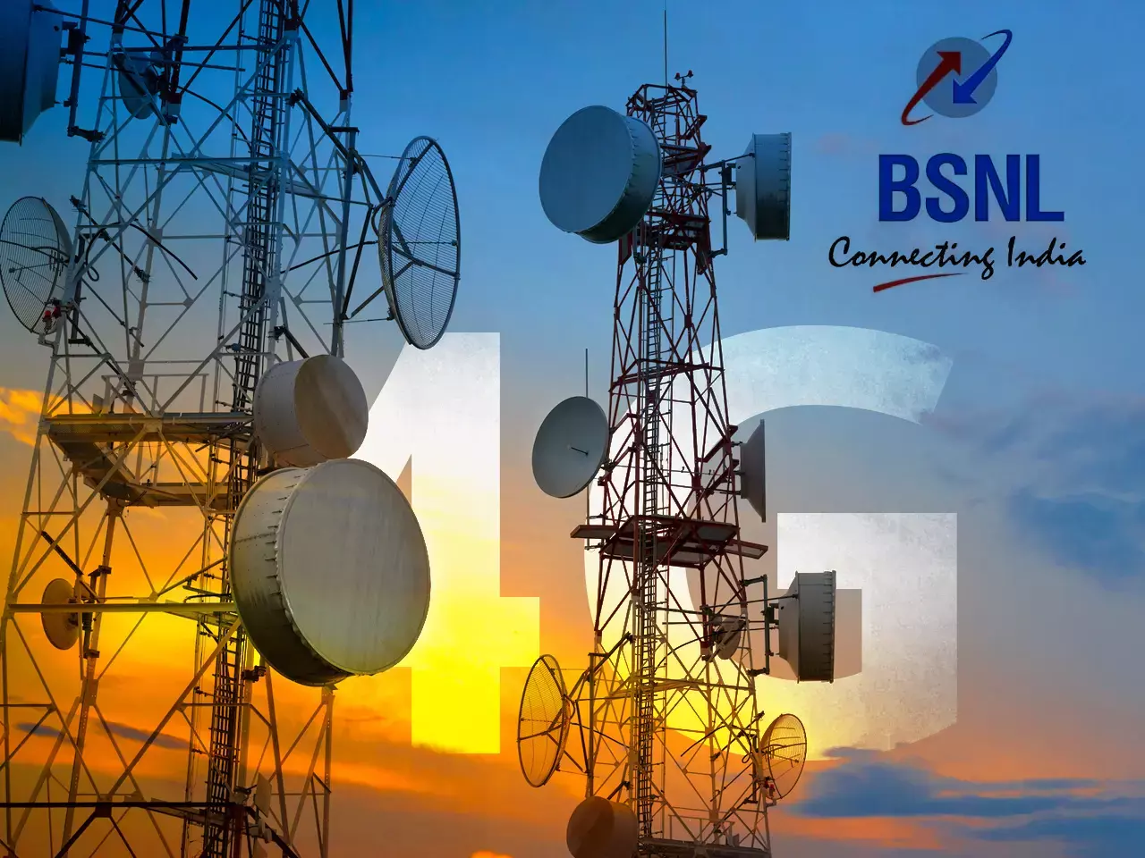 bsnl 4g towers cross 75,000
