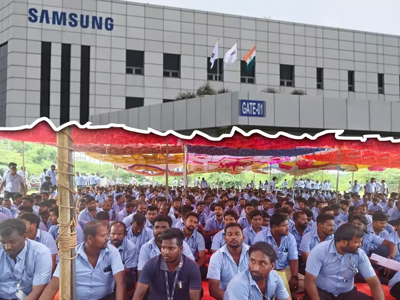 strike continues at samsung factory