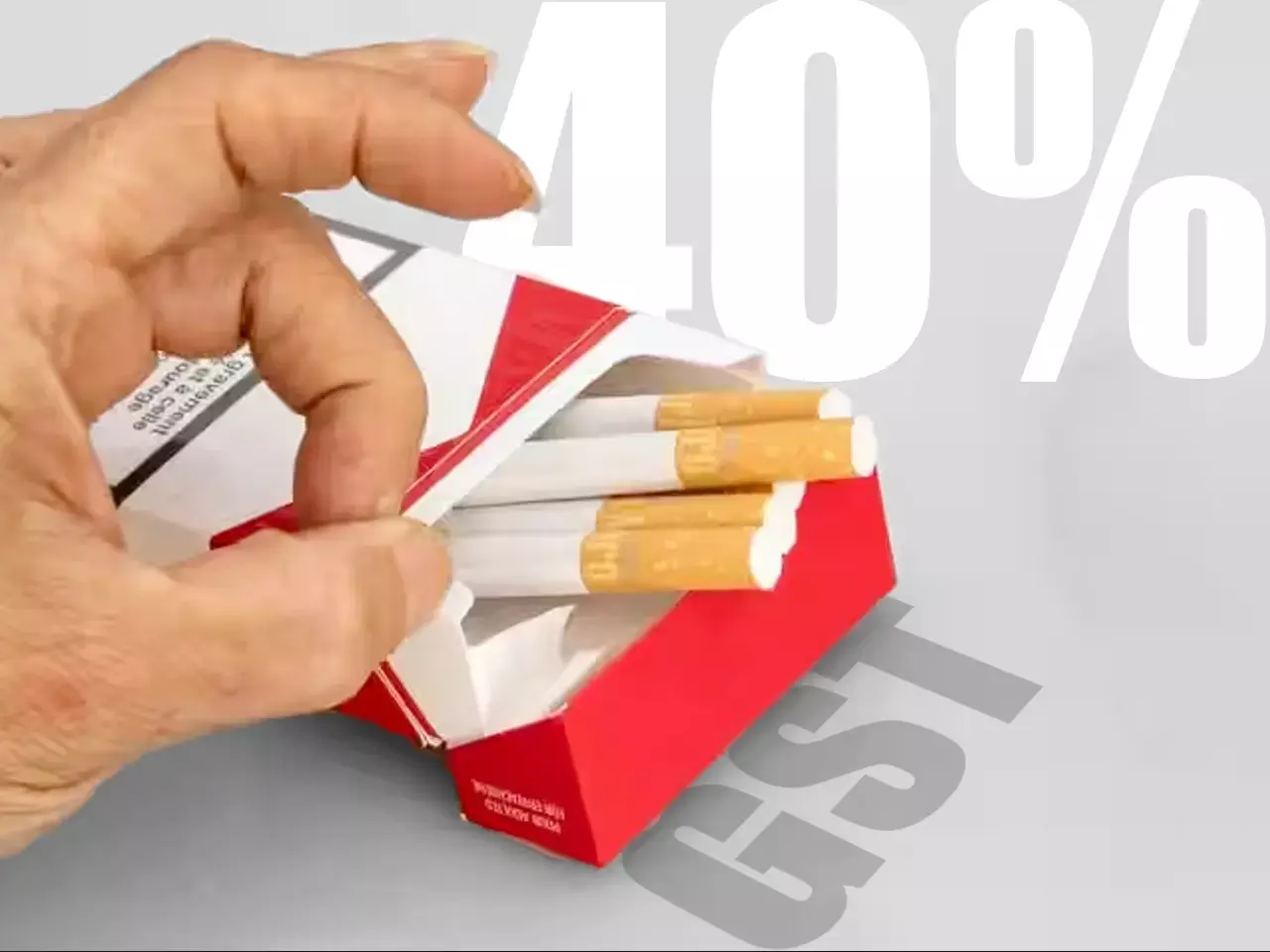 gst on tobacco products to be raised to 40 percent