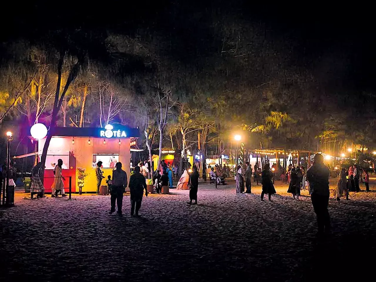 night street is ready, alappuzha