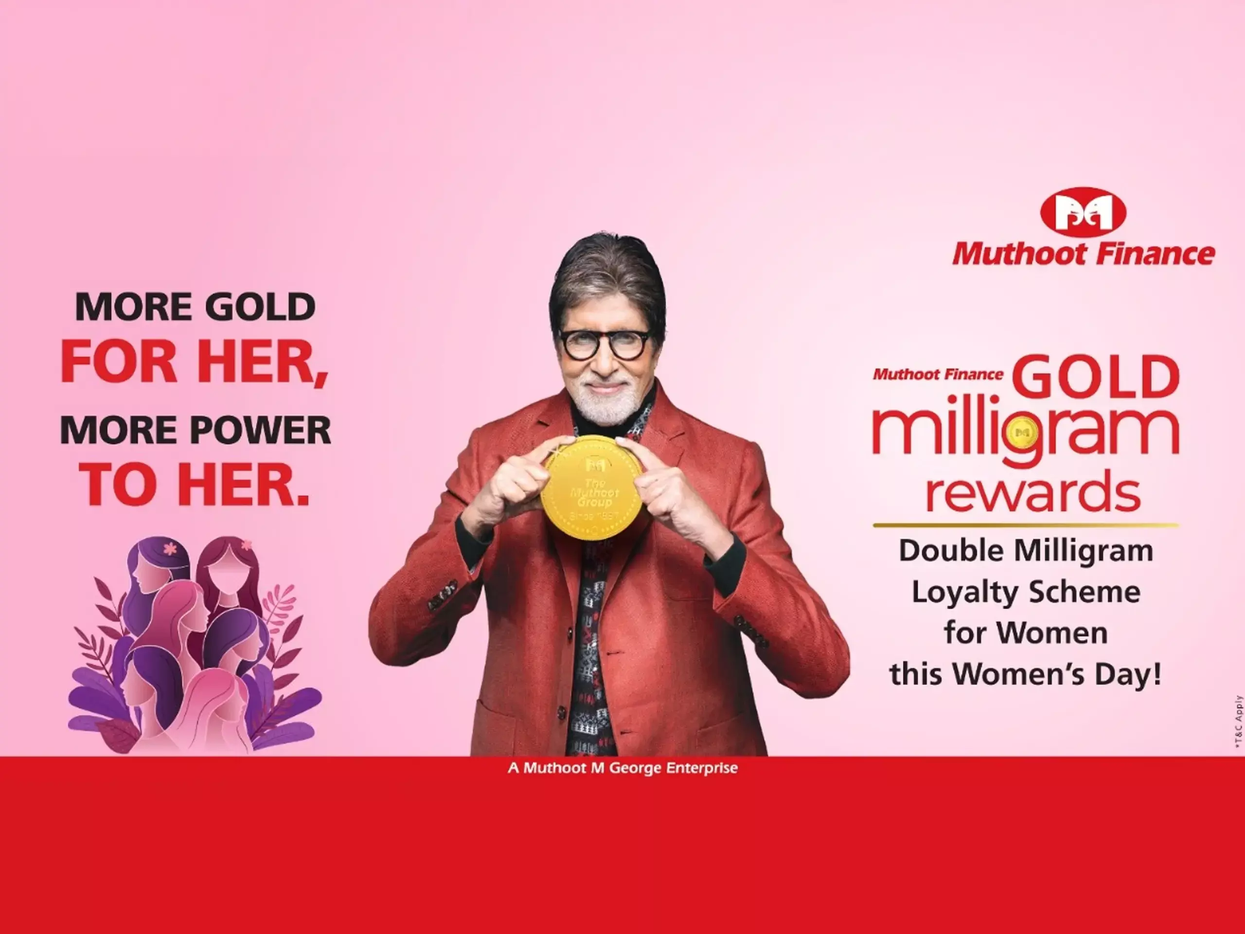 വനിതാ ഉപഭോക്താക്കള്‍ക്കായി ഡബിള്‍ മില്ലിഗ്രാം ലോയല്‍റ്റി സ്കീം അവതരിപ്പിച്ച് മുത്തൂറ്റ് ഫിനാന്‍സ്