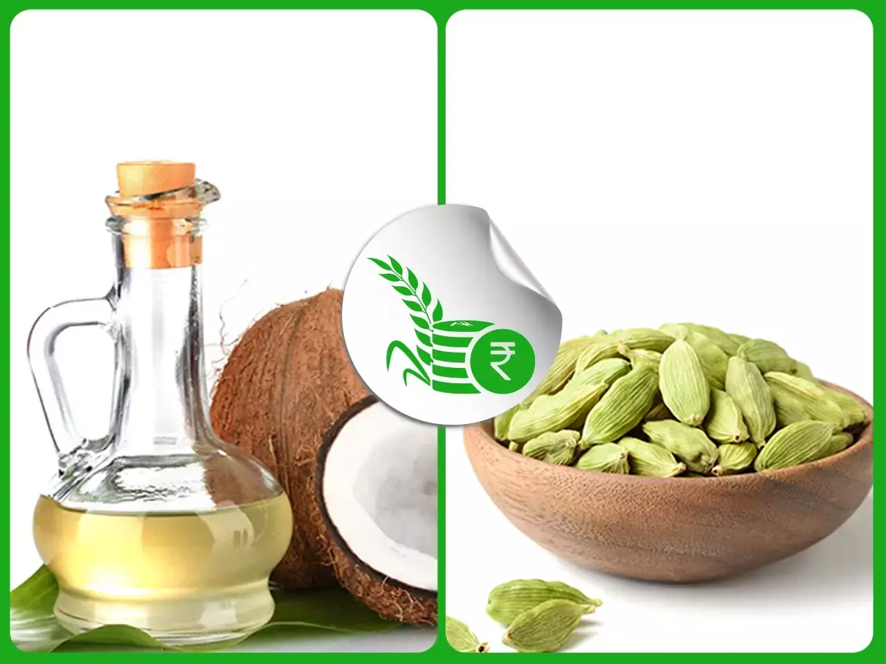 റെക്കോര്‍ഡ് തൊട്ട് വെളിച്ചെണ്ണ;  ഏലക്കാ വിലയിടിഞ്ഞു