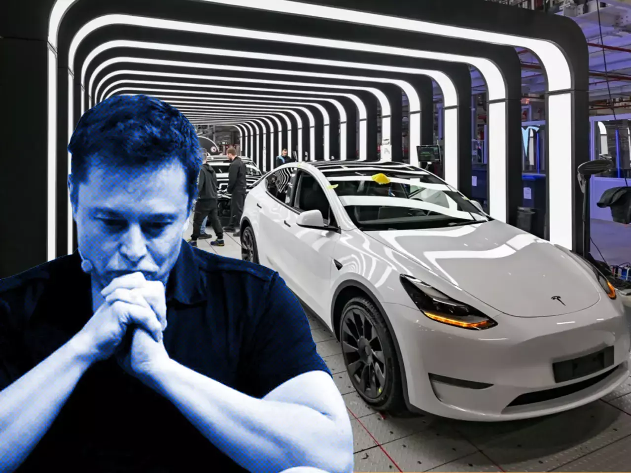 tesla suffers a sharp drop in sales