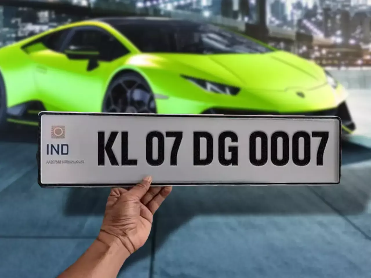 fancy number plate of a luxury car went up for auction for rs 46 lakhs