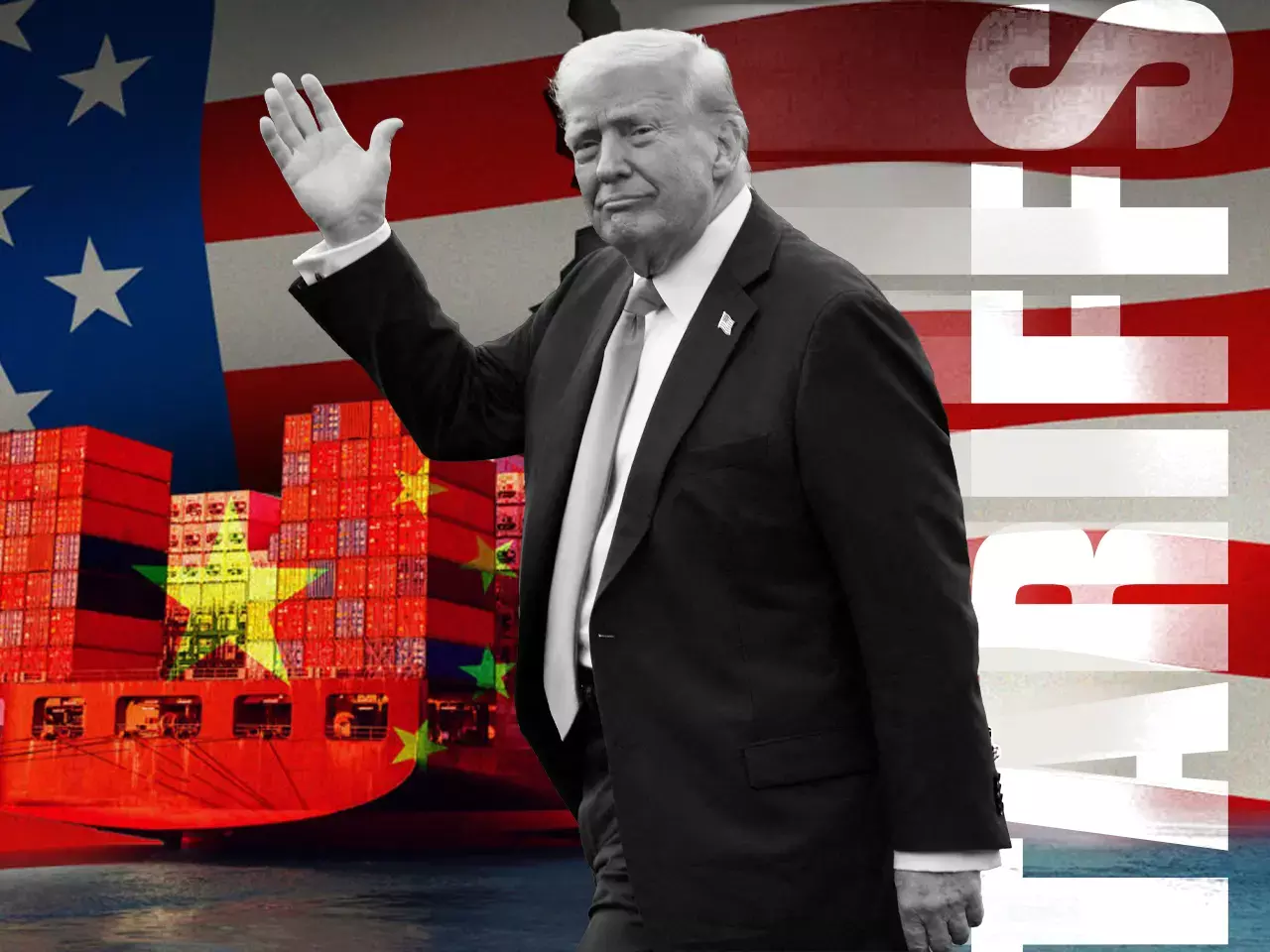 tariffs have been frozen, but china is not exempted