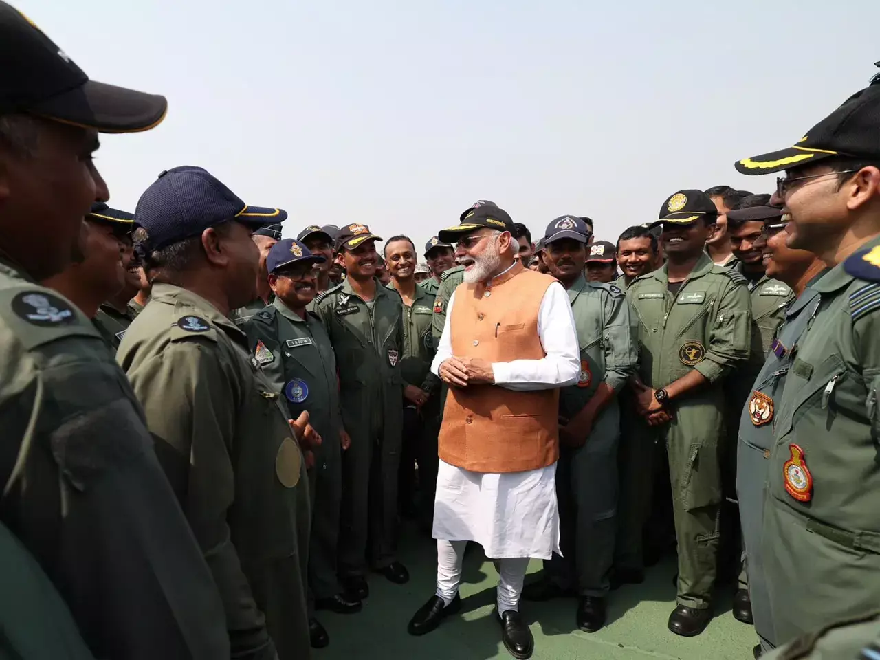 pm visits adampur air base pm visits adampur air base