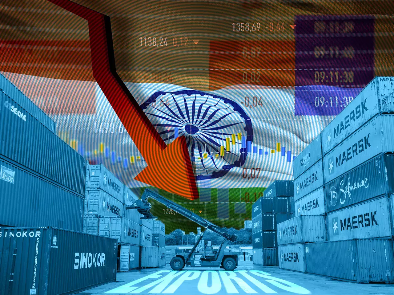 decline in exports poses a challenge to the economy