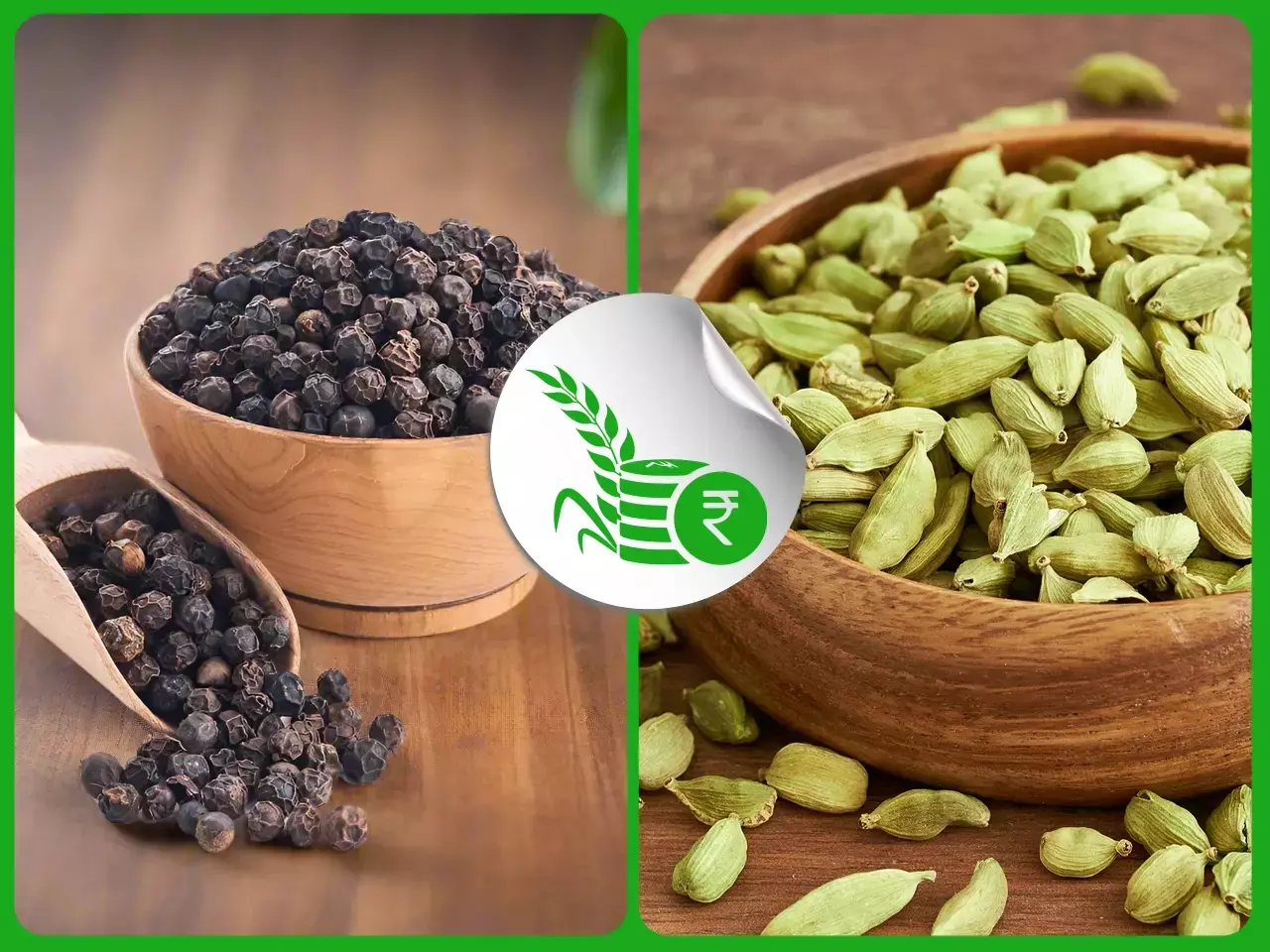 കുരുമുളക് വില ഉയരുന്നു; ഏലം   സംഭരണം വര്‍ധിപ്പിക്കാന്‍ ഇടപാടുകാര്‍