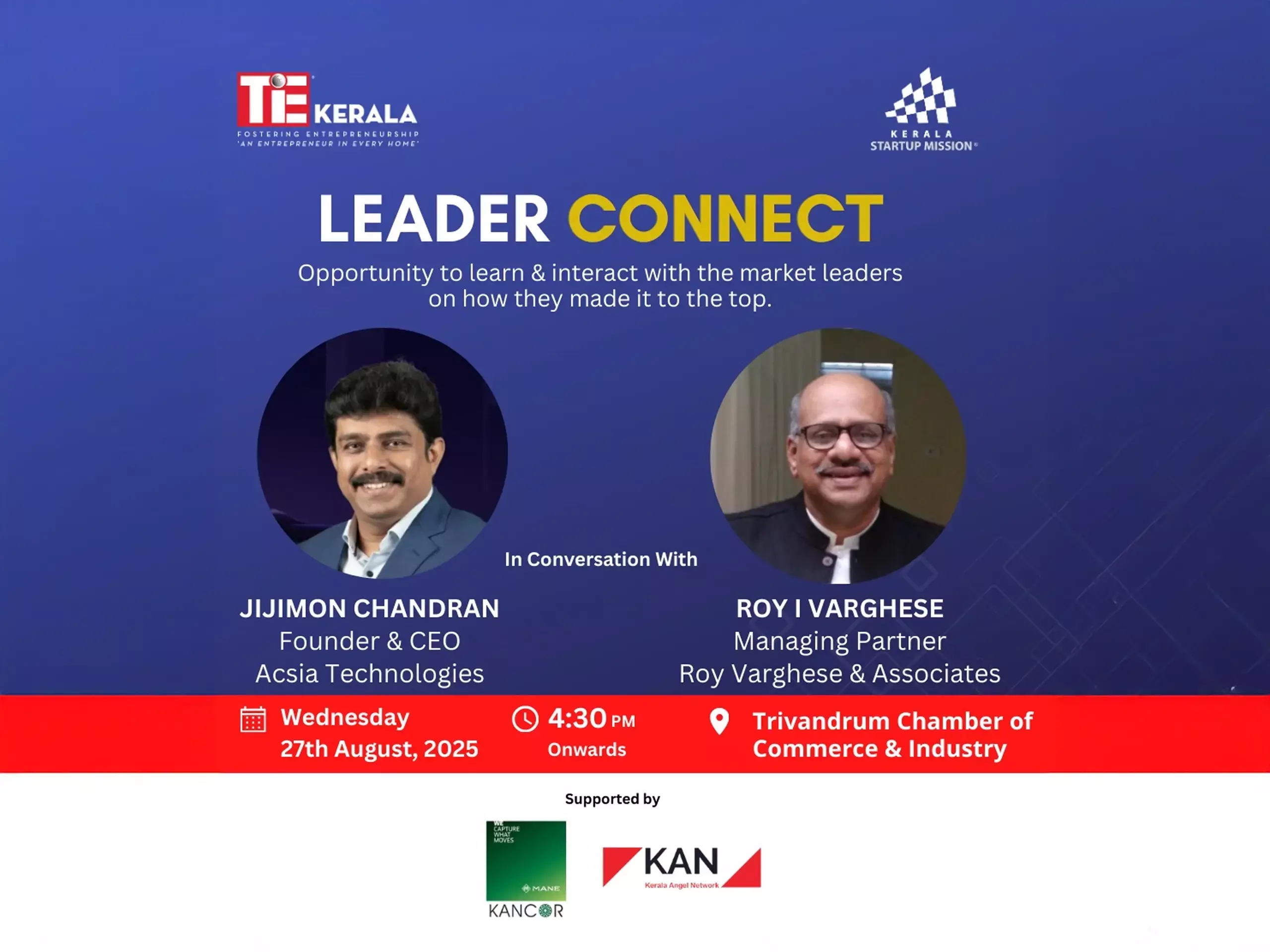 ലീഡര്‍ കണക്റ്റ് സെഷനുമായി ടൈ കേരള