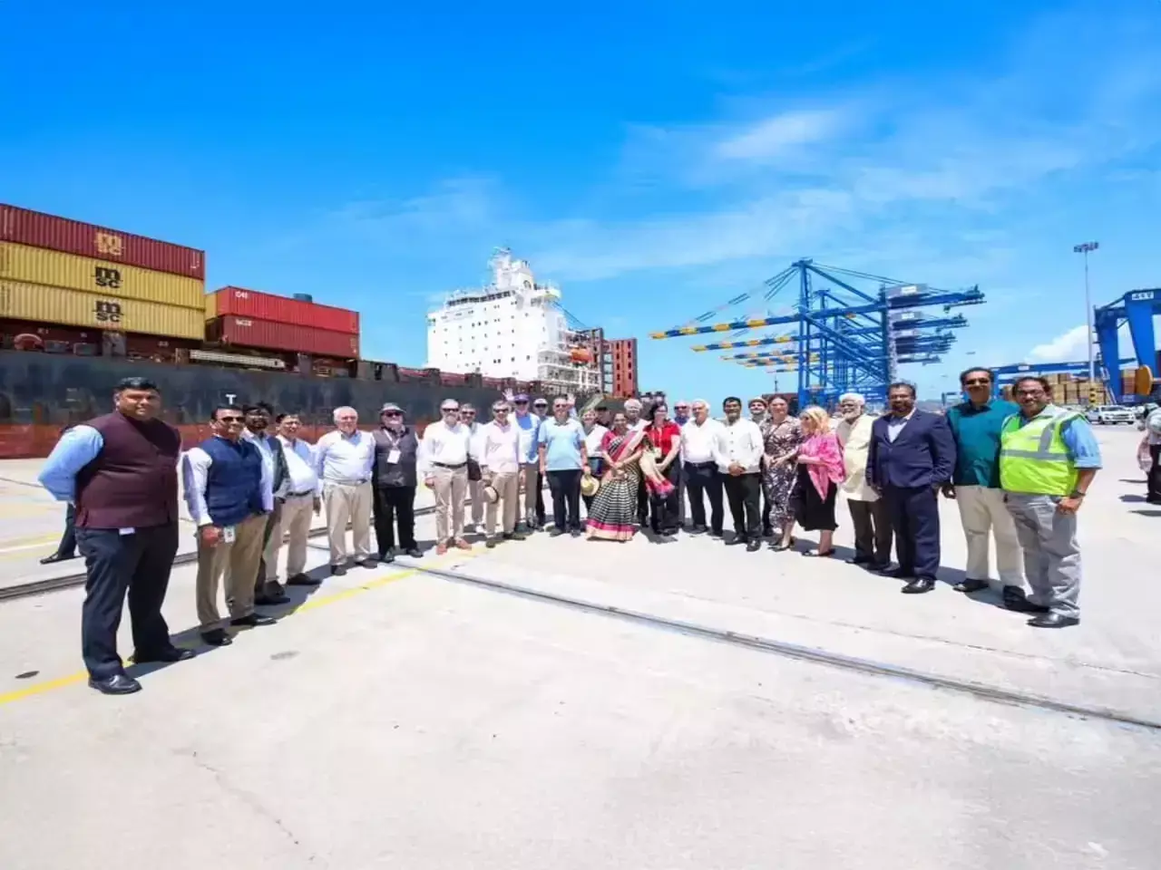 european representatives visit vizhinjam port european representatives visit vizhinjam port