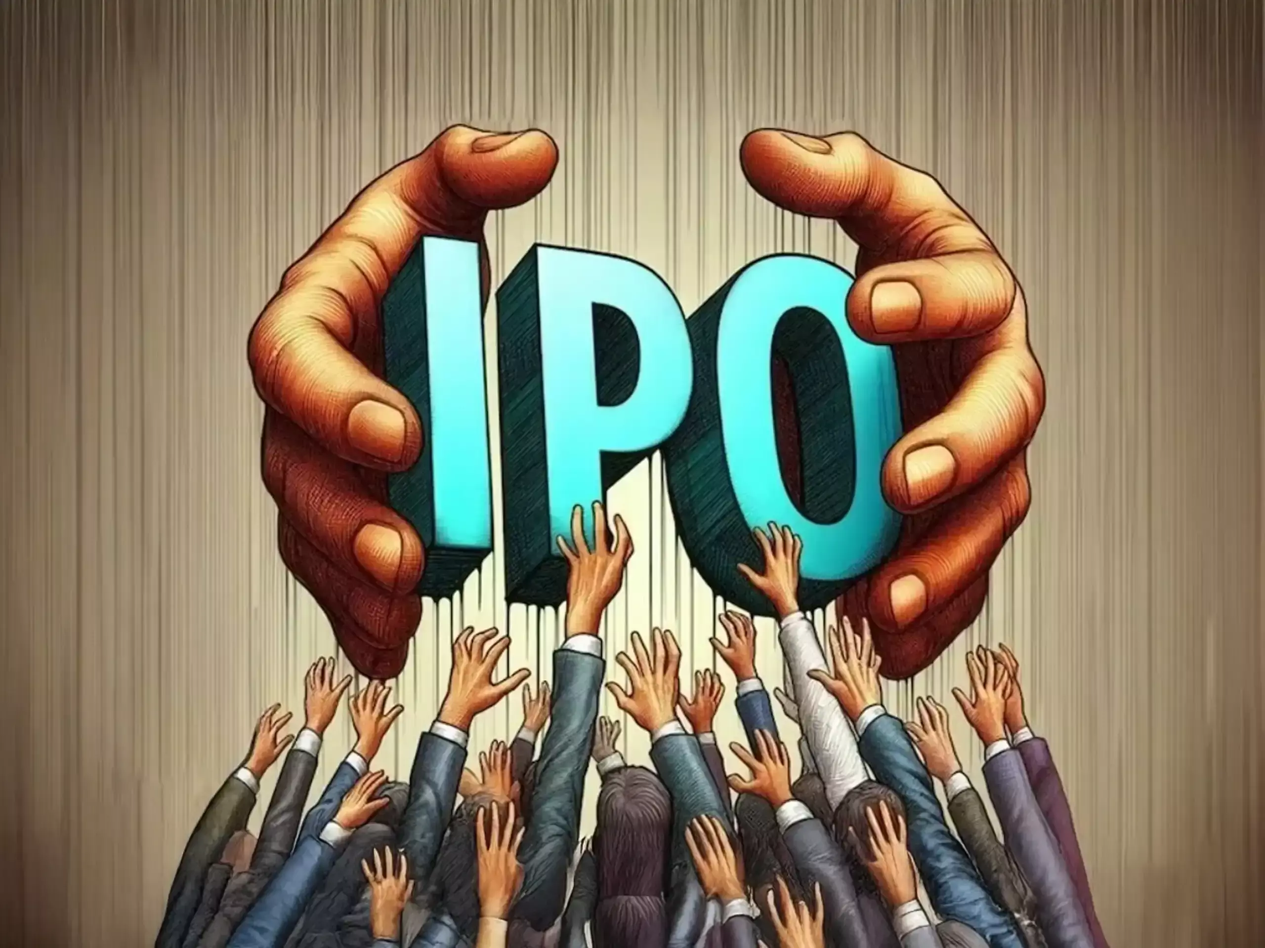 National Stock Exchange (NSE) building in Mumbai with IPO listing text overlay. National Stock Exchange (NSE) building in Mumbai with IPO listing text overlay.