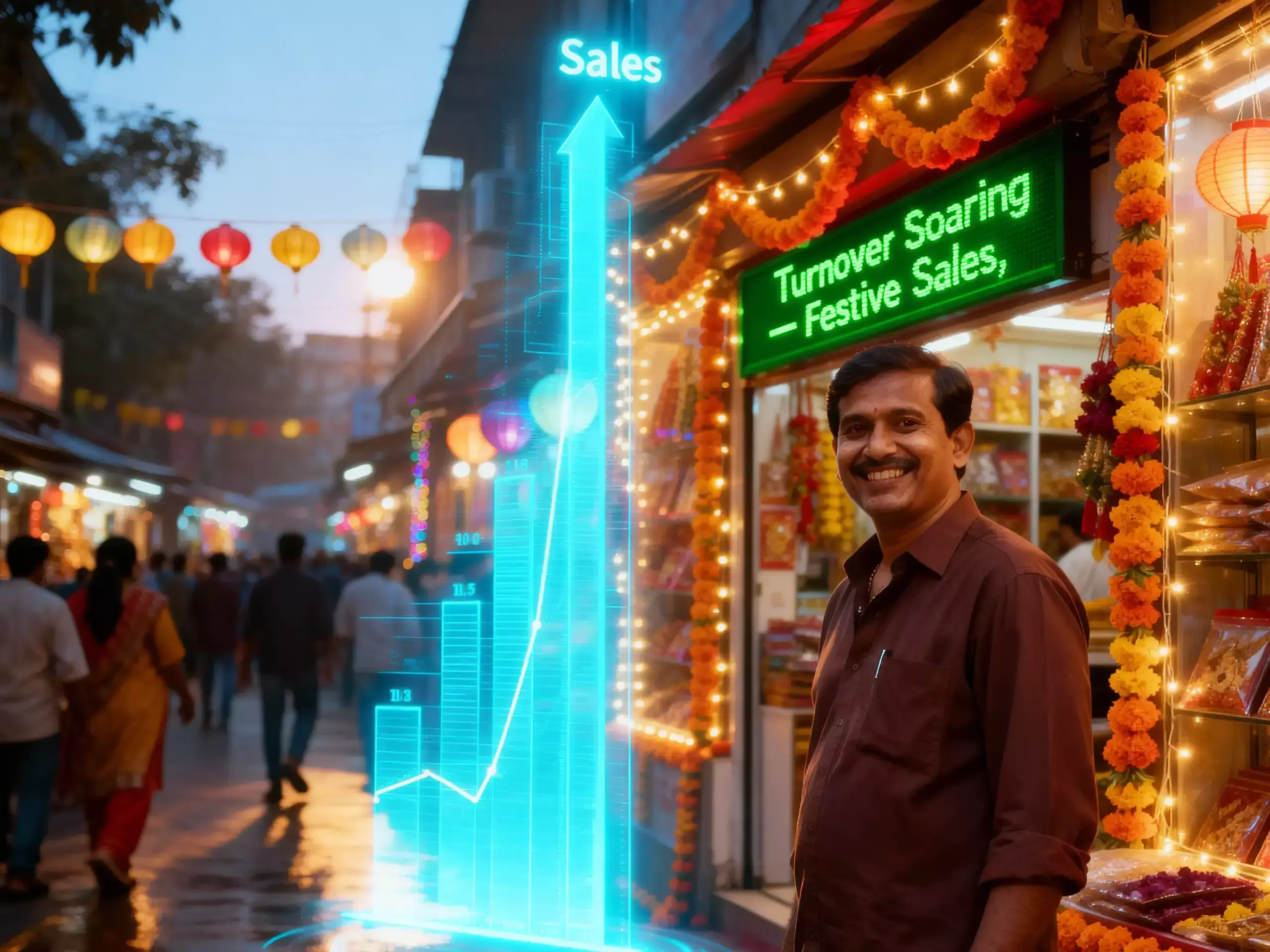 ഉത്സവകാല വില്‍പ്പന പൊടിപൊടിക്കുന്നു