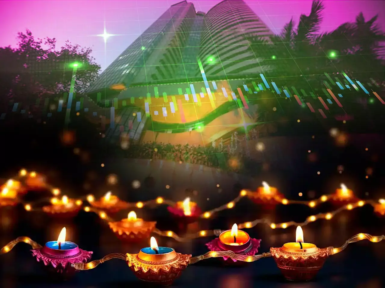 muhurat trading, sensex and nifty flat