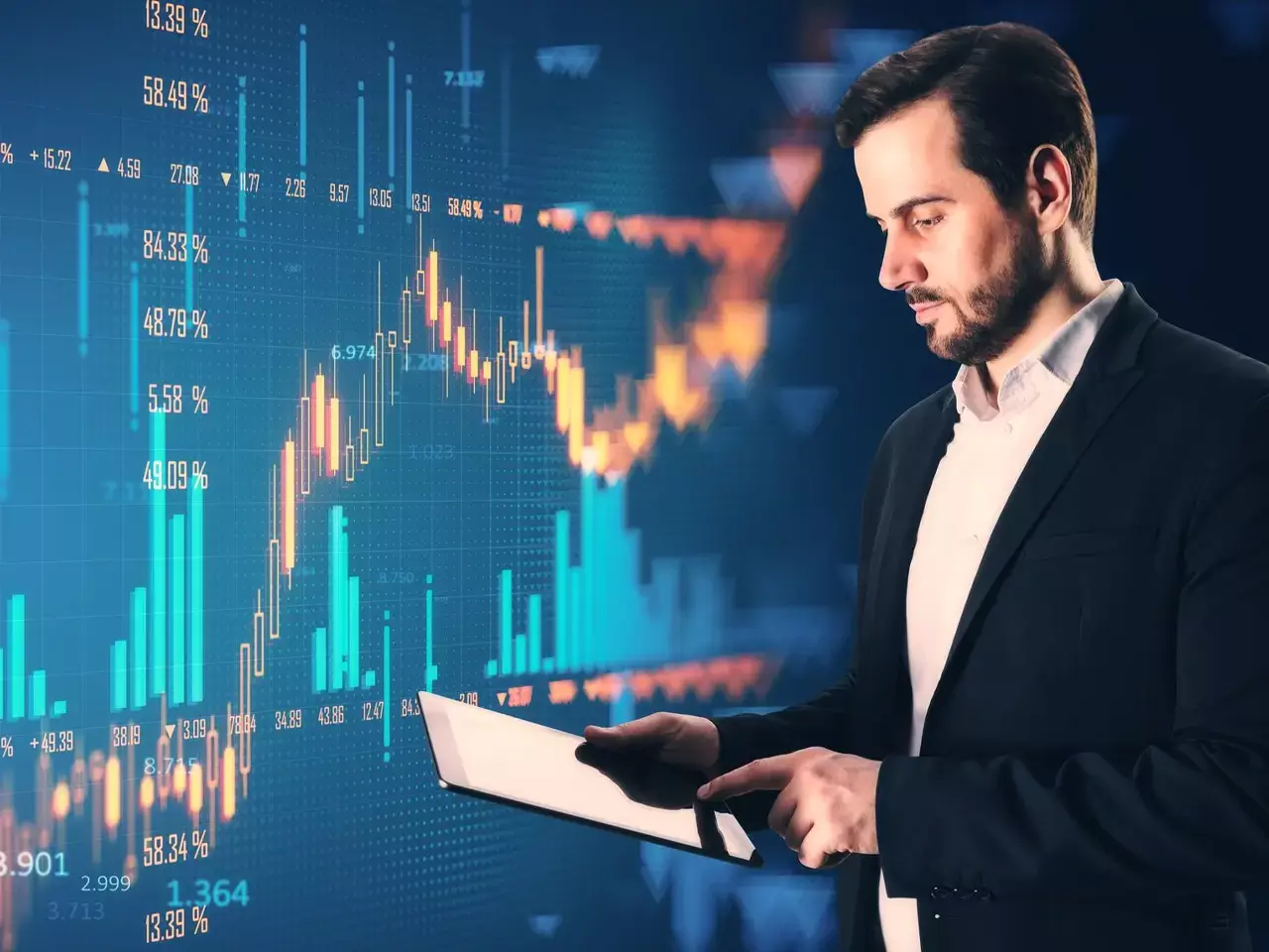 market closes with slight gains after falling from record high