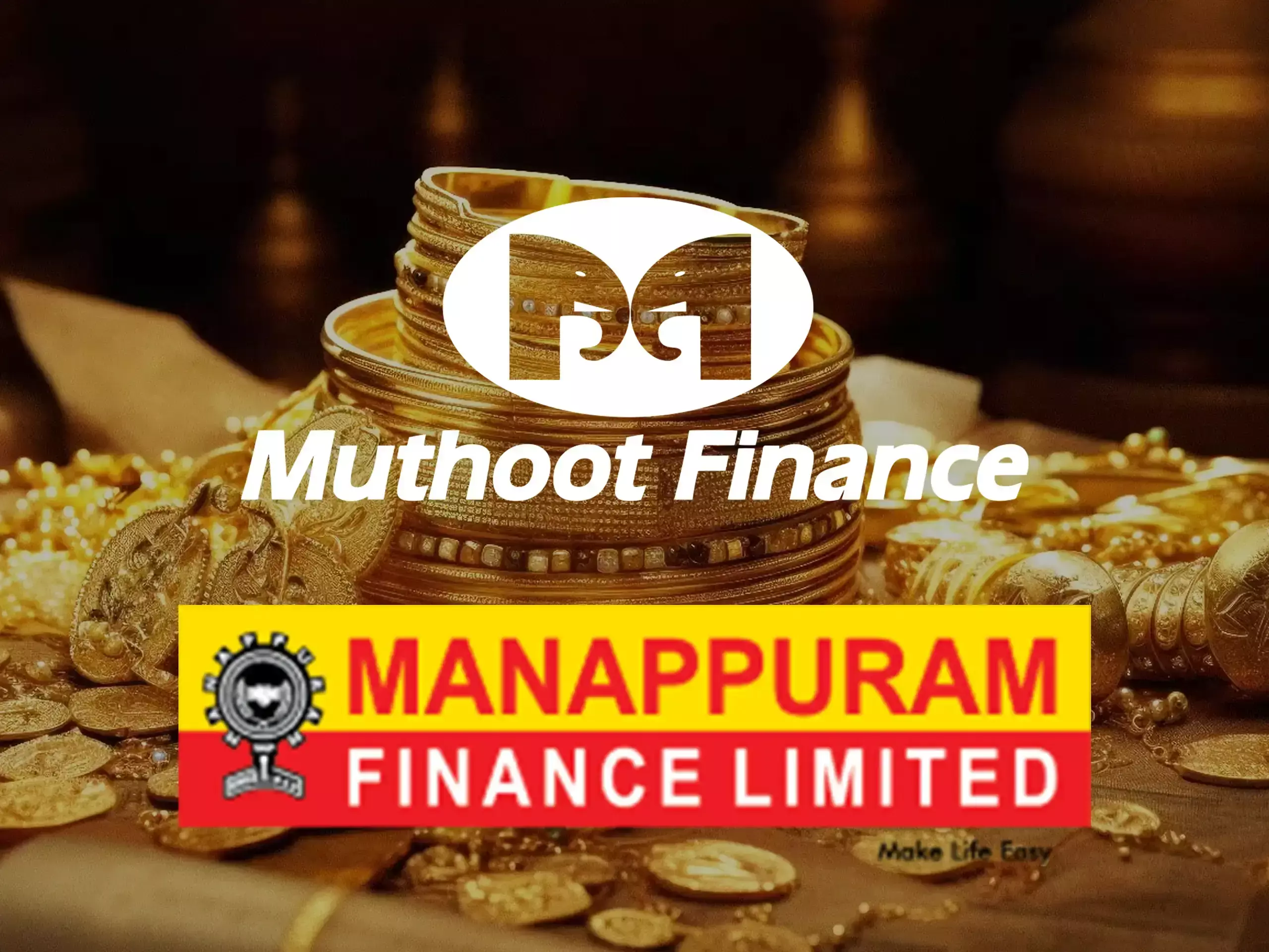 സ്വർണ്ണത്തിളക്കം മങ്ങി; മുത്തൂറ്റും മണപ്പുറവും സമ്മർദ്ദത്തിൽ: ലാഭമെടുപ്പിൻ്റെ കാലം? സ്വർണ്ണത്തിളക്കം മങ്ങി; മുത്തൂറ്റും മണപ്പുറവും സമ്മർദ്ദത്തിൽ: ലാഭമെടുപ്പിൻ്റെ കാലം?