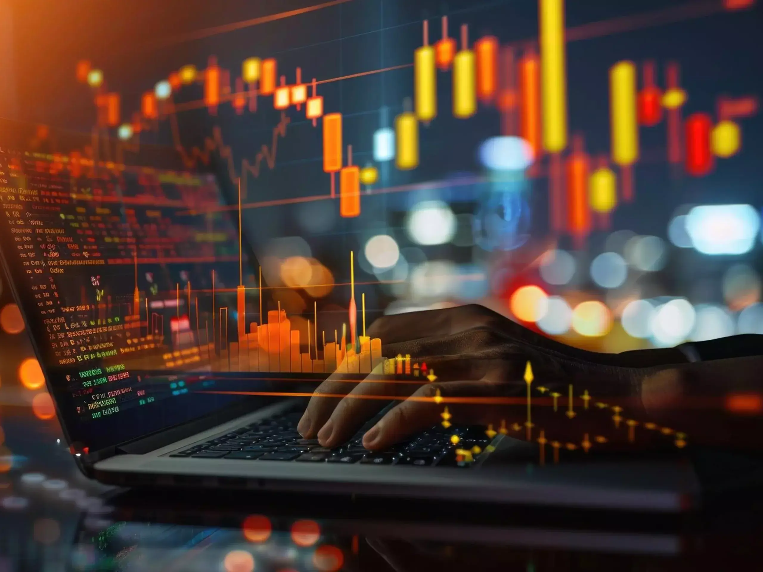 A conceptual image showing the Indian stock market graph falling with an oil tanker and war-themed background representing the US-Iran conflict.