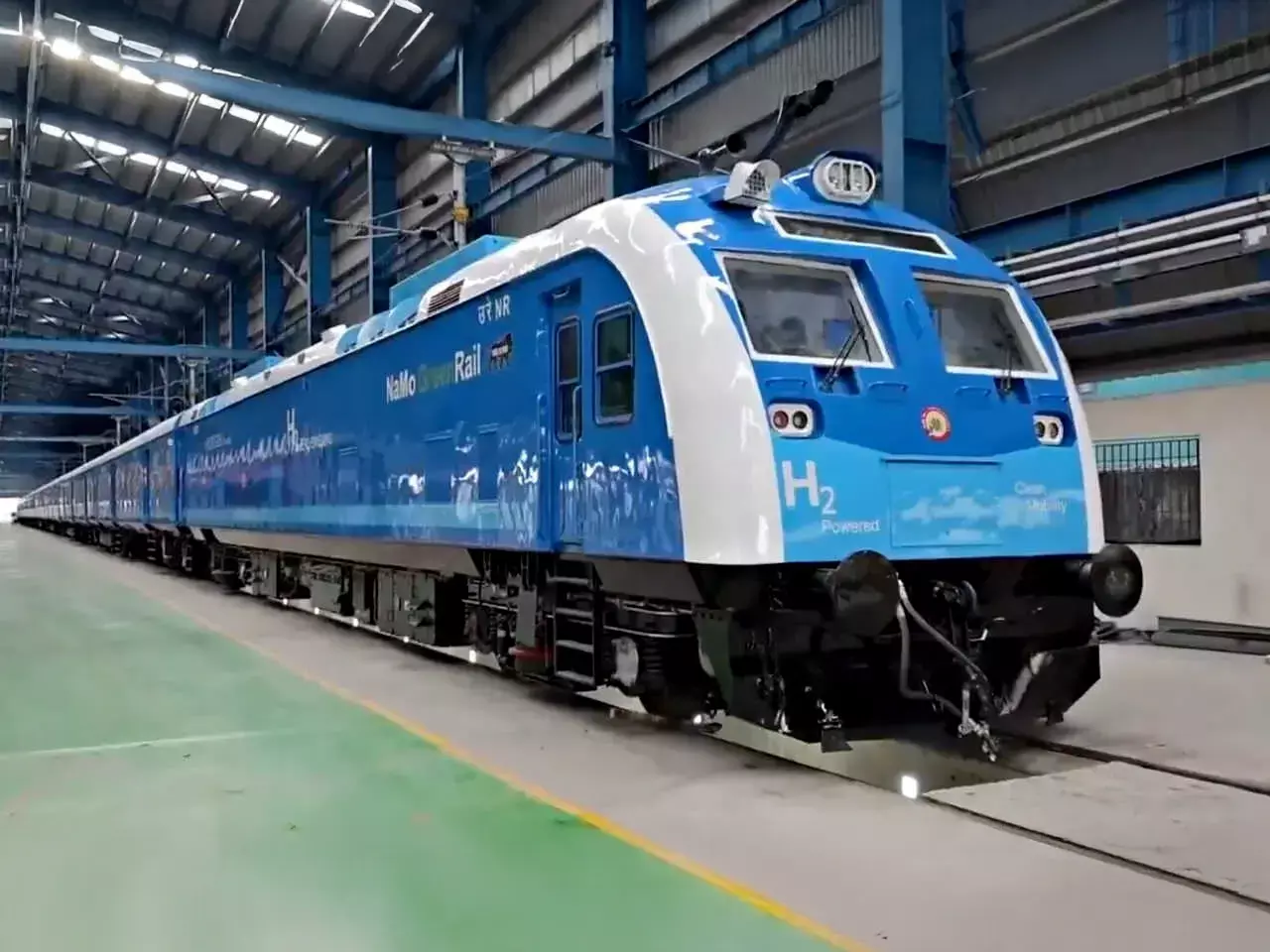 hydrogen train ready for trial run, india dream project on track
