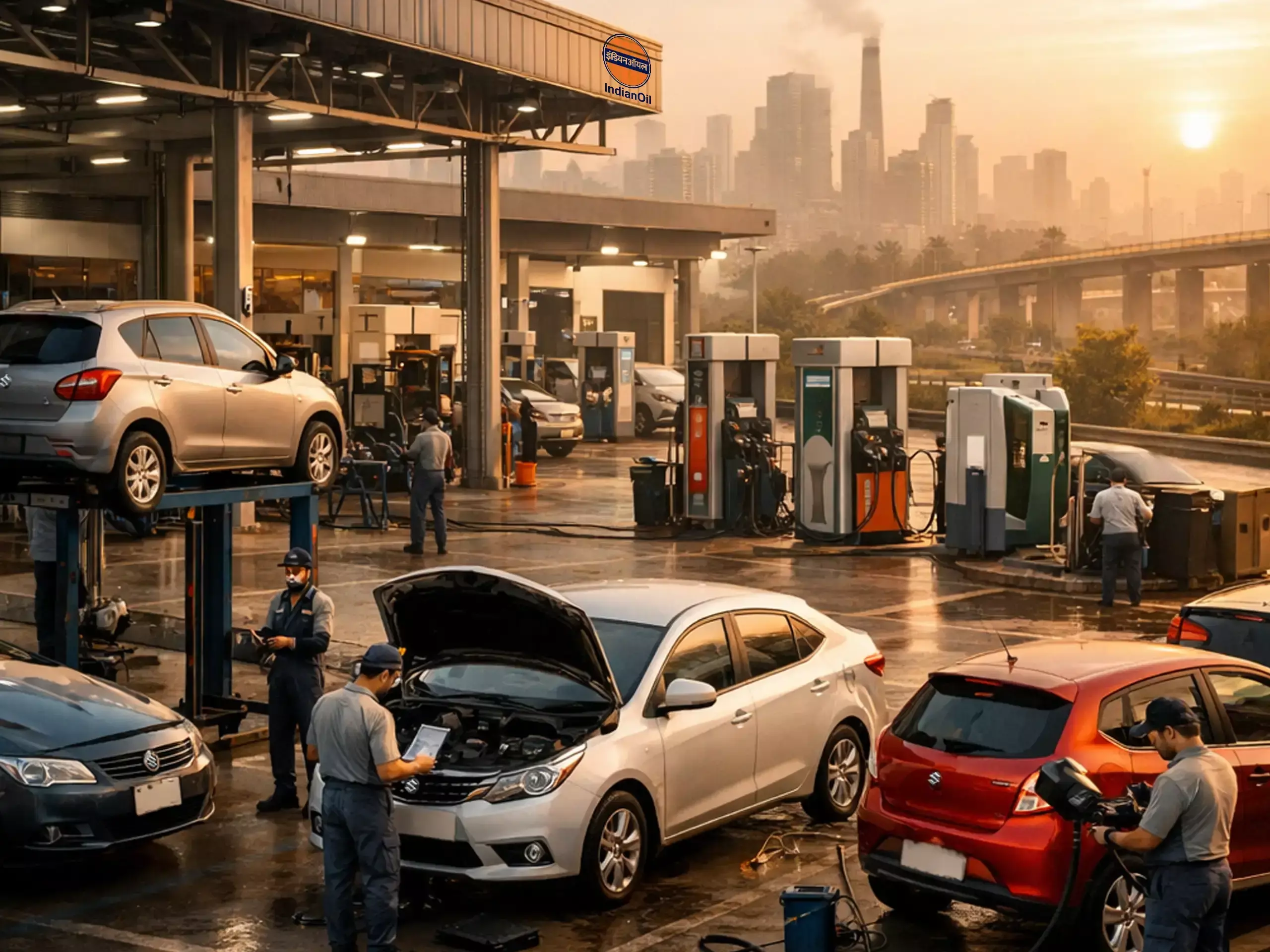 Maruti Suzuki :മാരുതിയുടെ വാഹന സര്‍വീസ് സൗകര്യം  ഇനി ഐഒസി ഔട്ട്‌ലെറ്റുകളിലും