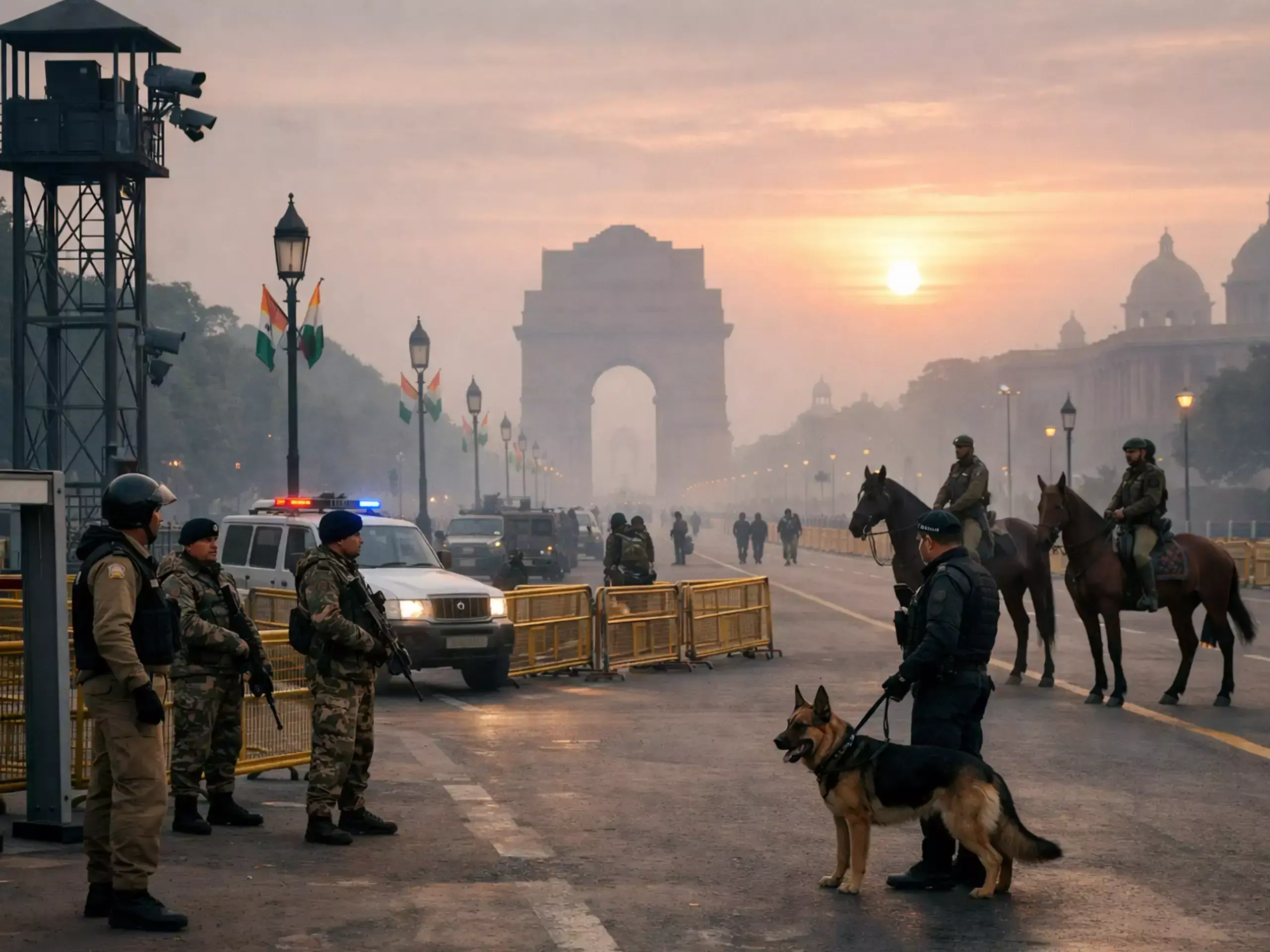 റിപ്പബ്ലിക് ദിനാഘോഷം നാളെ;  പഴുതടച്ച സുരക്ഷയില്‍ ഡെല്‍ഹി