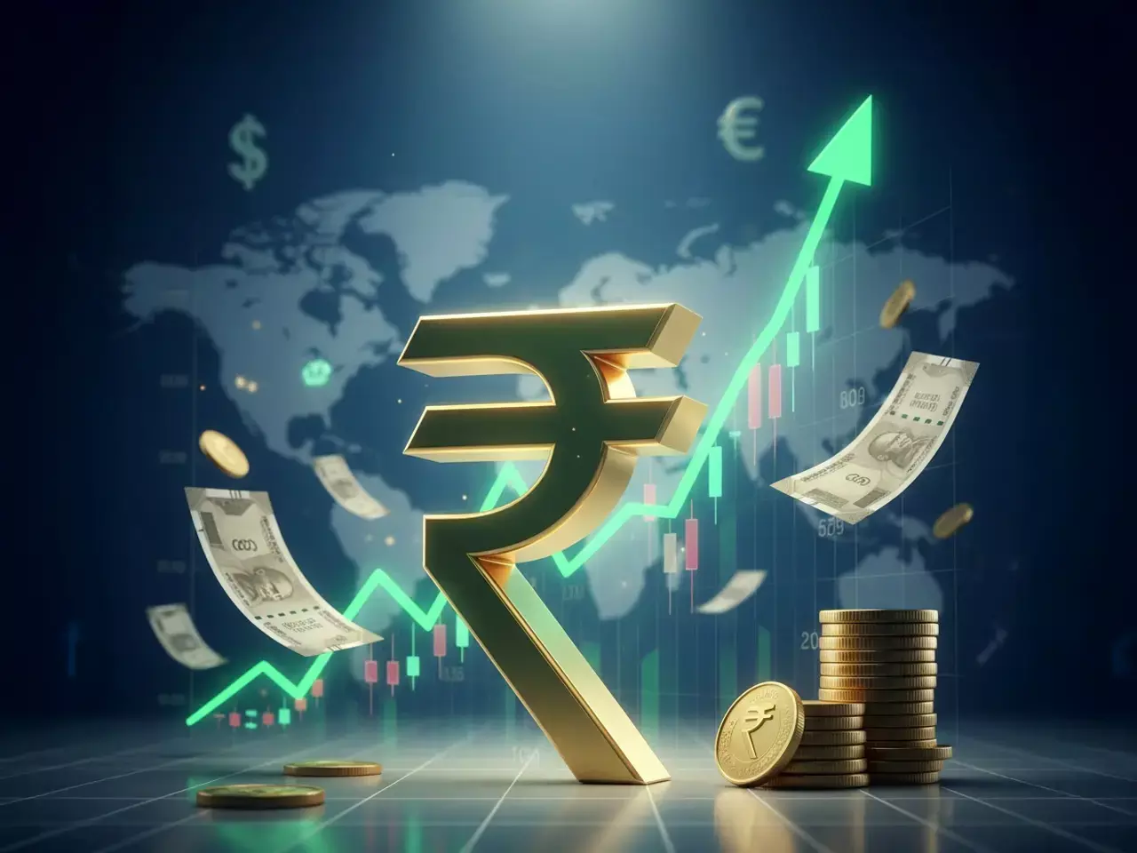 rupee is rising again