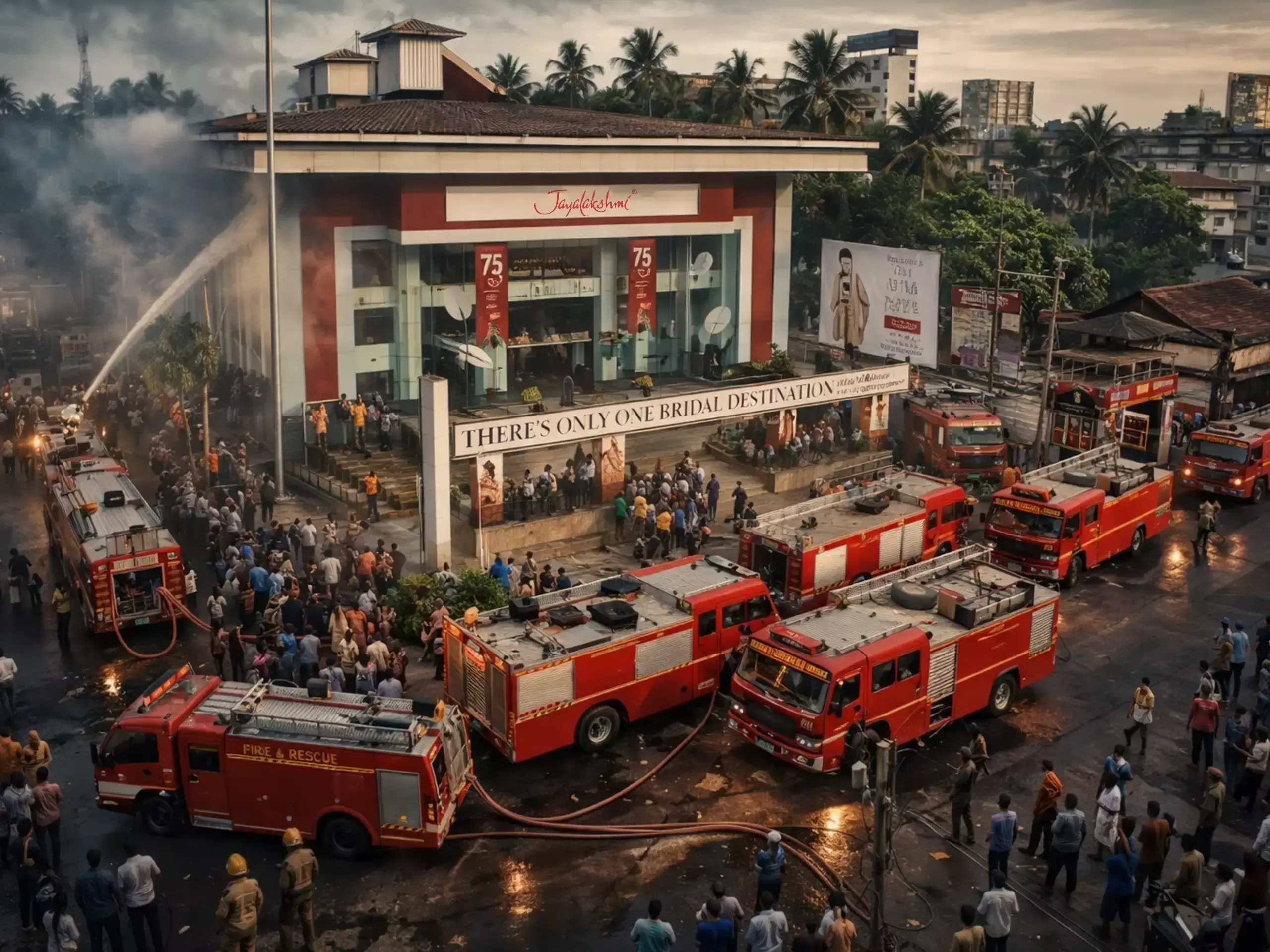 Jayalakshmi Silks Fire : ജയലക്ഷ്മി സിൽക്സിലെ തീപിടുത്തം; നിയന്ത്രണവിധേയമാക്കിയത് രണ്ടരമണിക്കൂറിന് ശേഷം, കോടികളുടെ നഷ്ടം Jayalakshmi Silks Fire : ജയലക്ഷ്മി സിൽക്സിലെ തീപിടുത്തം; നിയന്ത്രണവിധേയമാക്കിയത് രണ്ടരമണിക്കൂറിന് ശേഷം, കോടികളുടെ നഷ്ടം