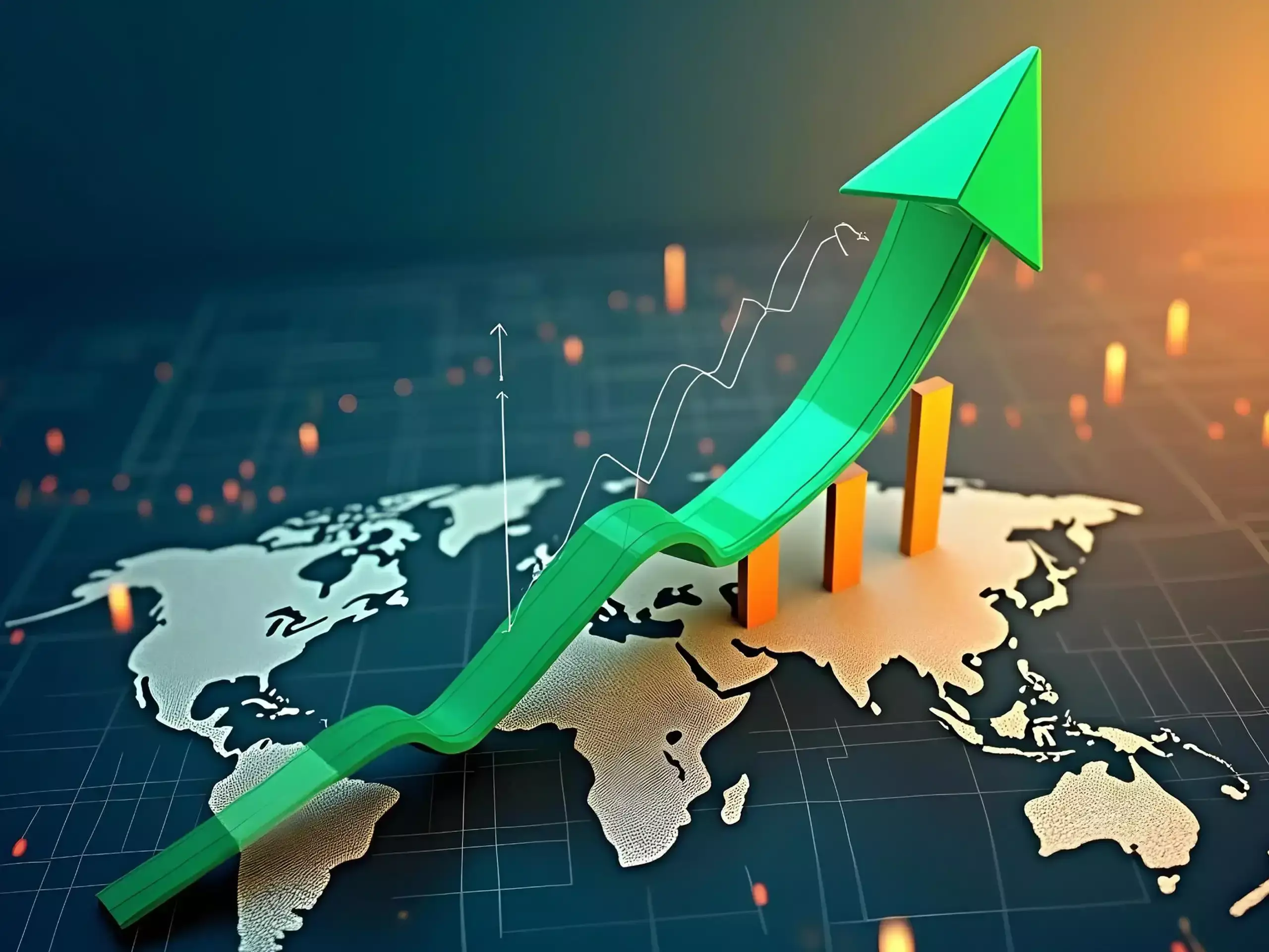 Bullish trend in Indian stock market, Nifty and Sensex green candles with India VIX graph falling.