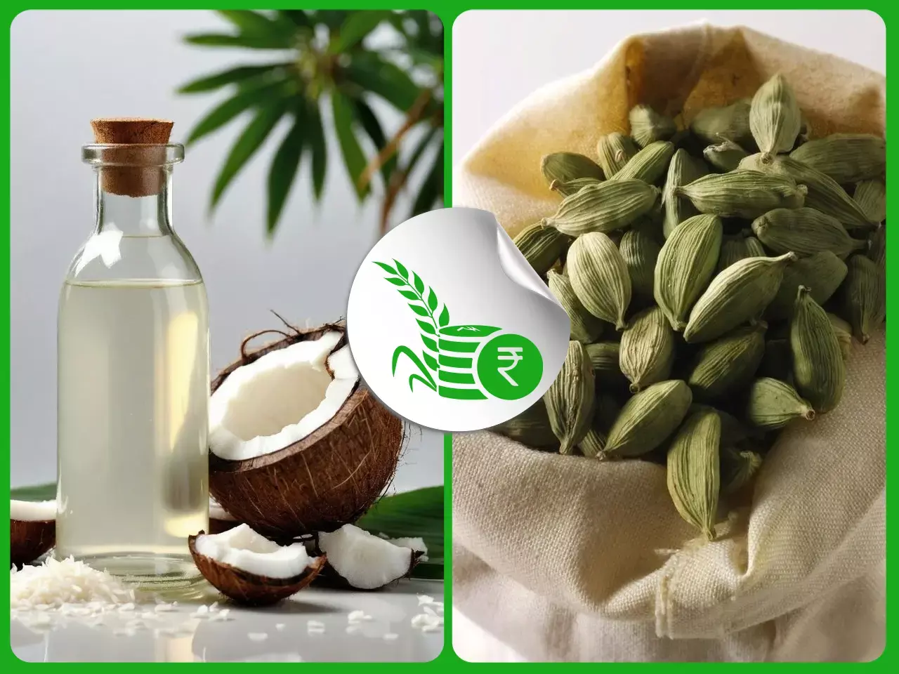 വെളിച്ചെണ്ണവില താഴേക്ക്;  ഏലത്തിനും വില കുറഞ്ഞു