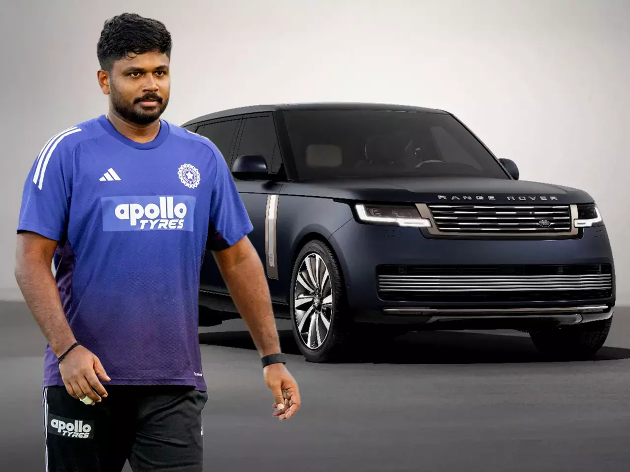 sanju samson, who once dreamed of a range rover, now has an rr sport in his garage