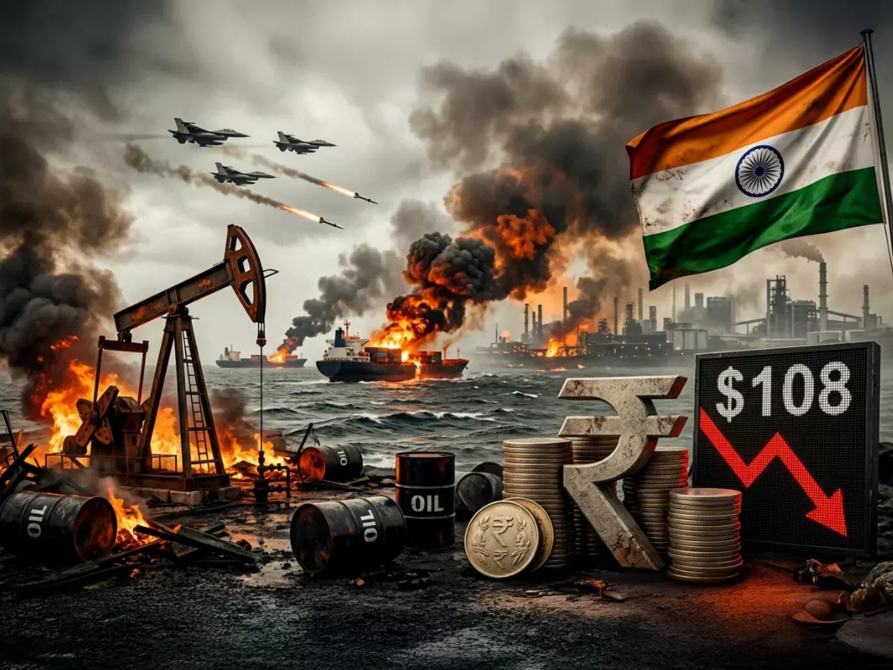 iran war, indias growth forecast downgraded, country under threat of price hike