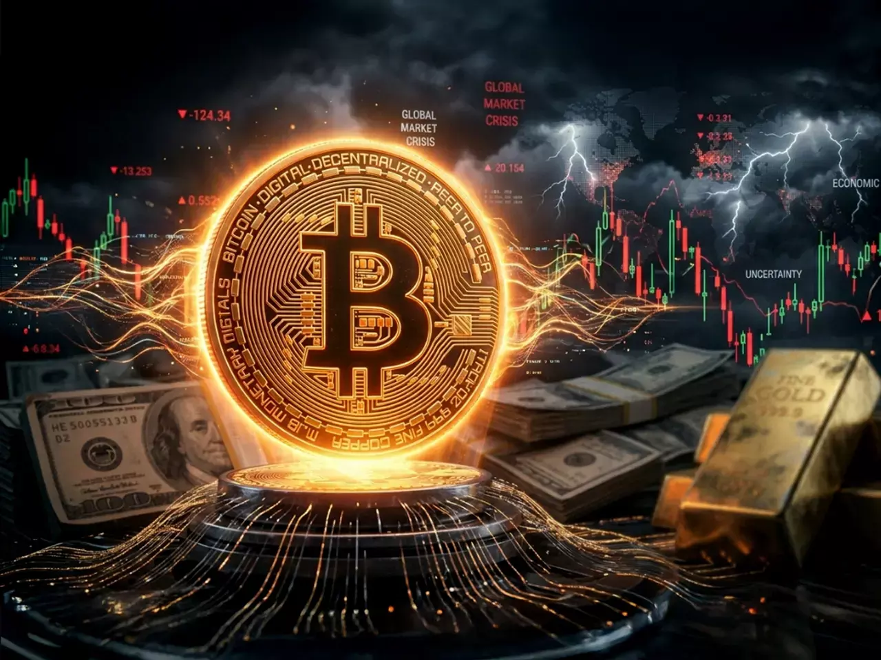 bitcoin, not gold and dollars, is the star of uncertainty