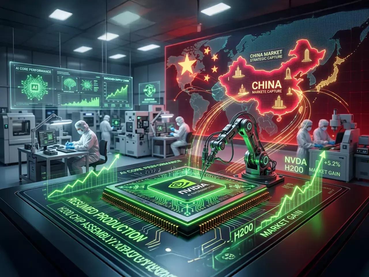 nvidia resumes production of h200 chips to capture chinese market