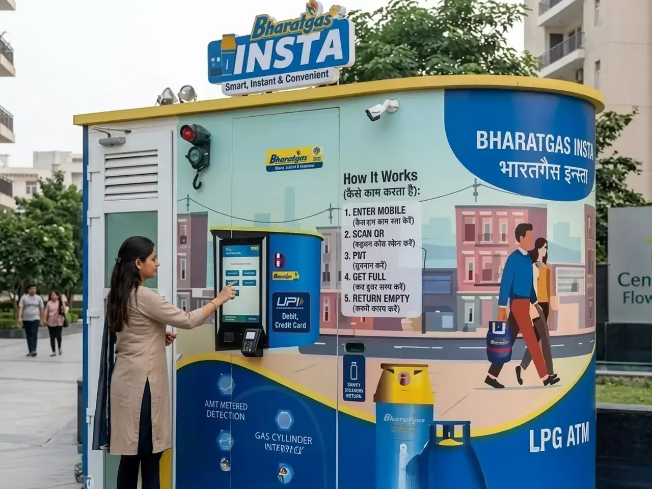 run out of gas, dont worry, you can go to the atm and get a cylinder