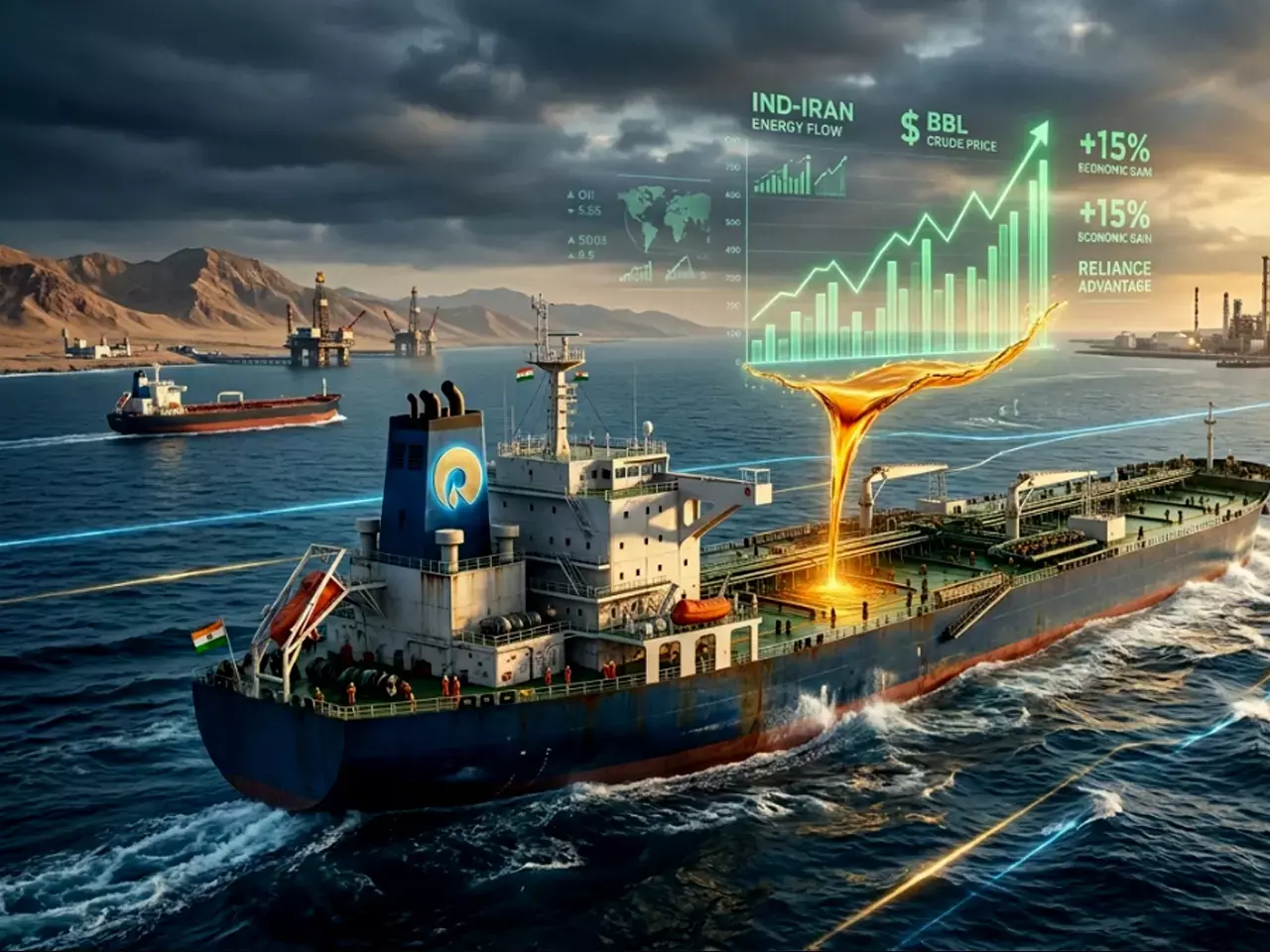 reliances master stroke, five million barrels of oil from iran to india