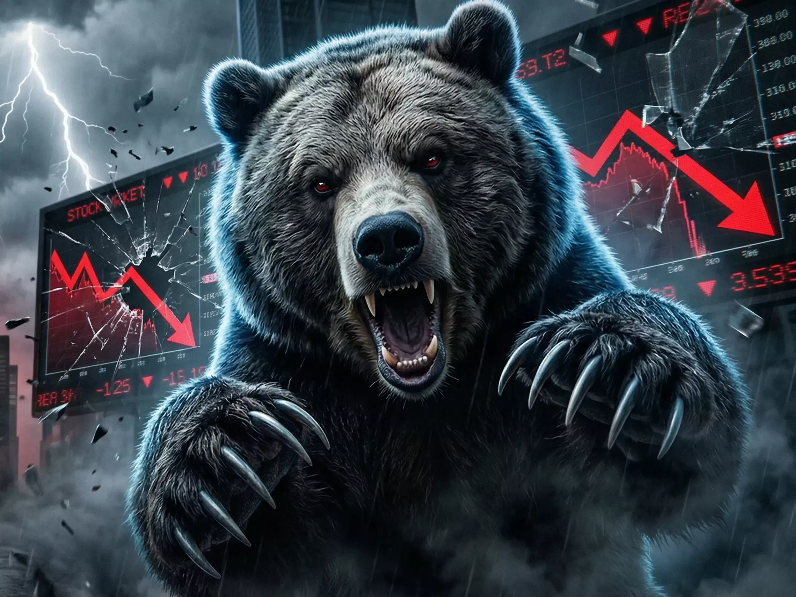 വിപണിയില് വന് തകര്ച്ച; സെന്സെക്സ് 1,600 പോയിന്റിലധികം ഇടിഞ്ഞു, നിക്ഷേപകര്ക്ക് വന് നഷ്ടം വിപണിയില് വന് തകര്ച്ച; സെന്സെക്സ് 1,600 പോയിന്റിലധികം ഇടിഞ്ഞു, നിക്ഷേപകര്ക്ക് വന് നഷ്ടം