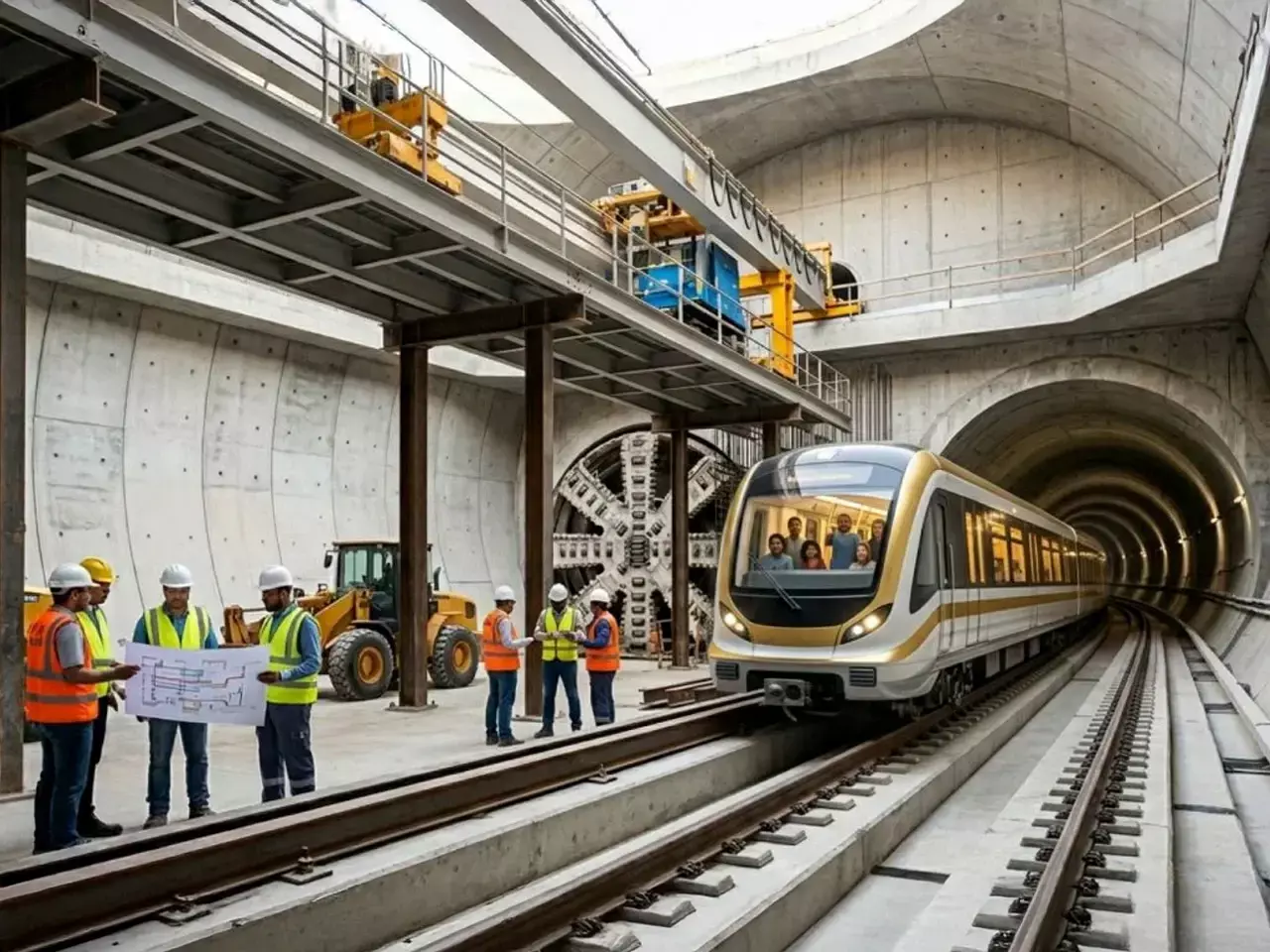 dubais first underground metro becomes a reality