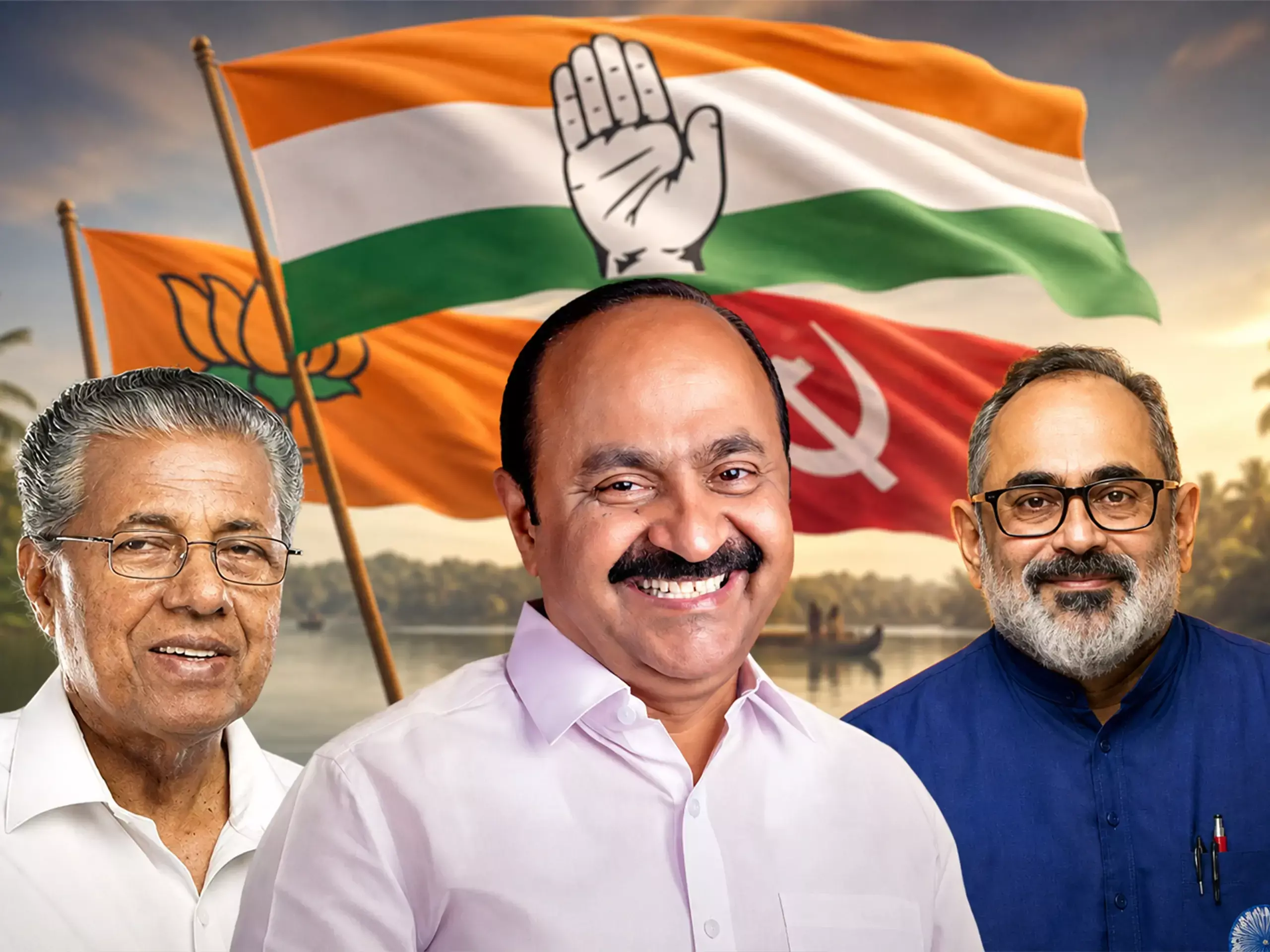 ആരാകും അടുത്ത മുഖ്യമന്ത്രി? എക്സിറ്റ് പോൾ ഫലങ്ങളും തെറ്റിച്ച യുഡിഎഫ് മുന്നേറ്റം, കനത്ത തിരിച്ചടി നേരിട്ട് എൽഡിഎഫ്
