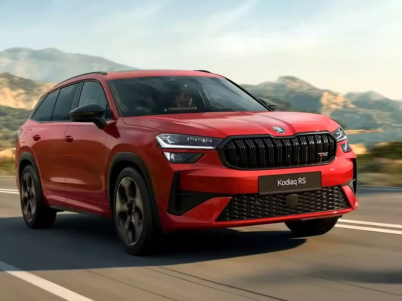 premium suv, kodiaq rs is coming to prove its strength