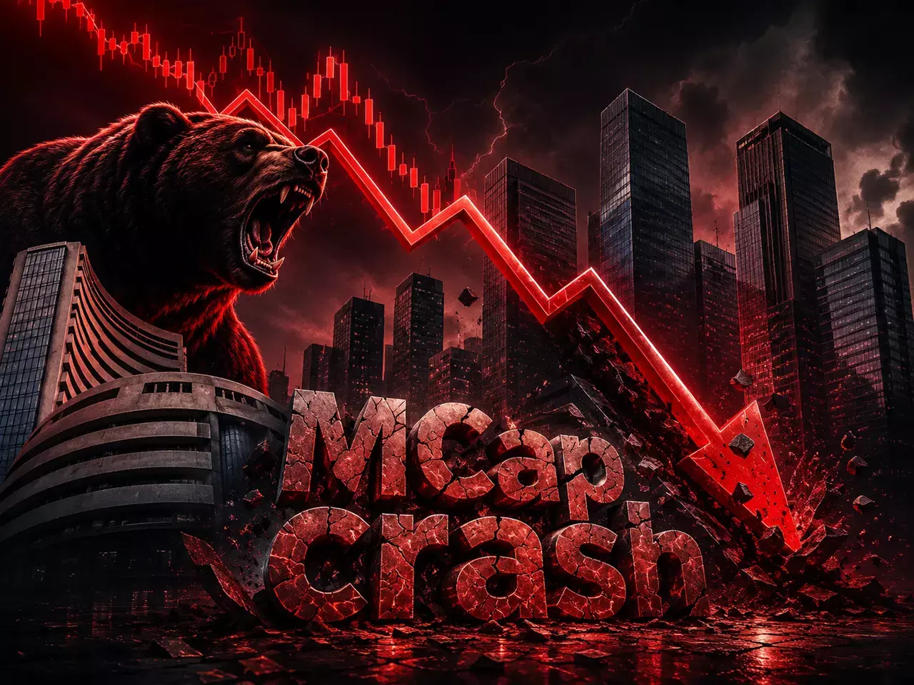 huge market crash, seven leading companies lose rs 1.13 trillion huge market crash, seven leading companies lose rs 1.13 trillion