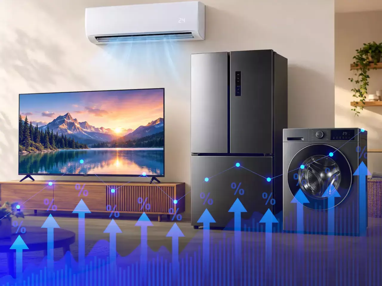setback ahead of the festive season, prices of ac, tv, and refrigerators to rise sharply