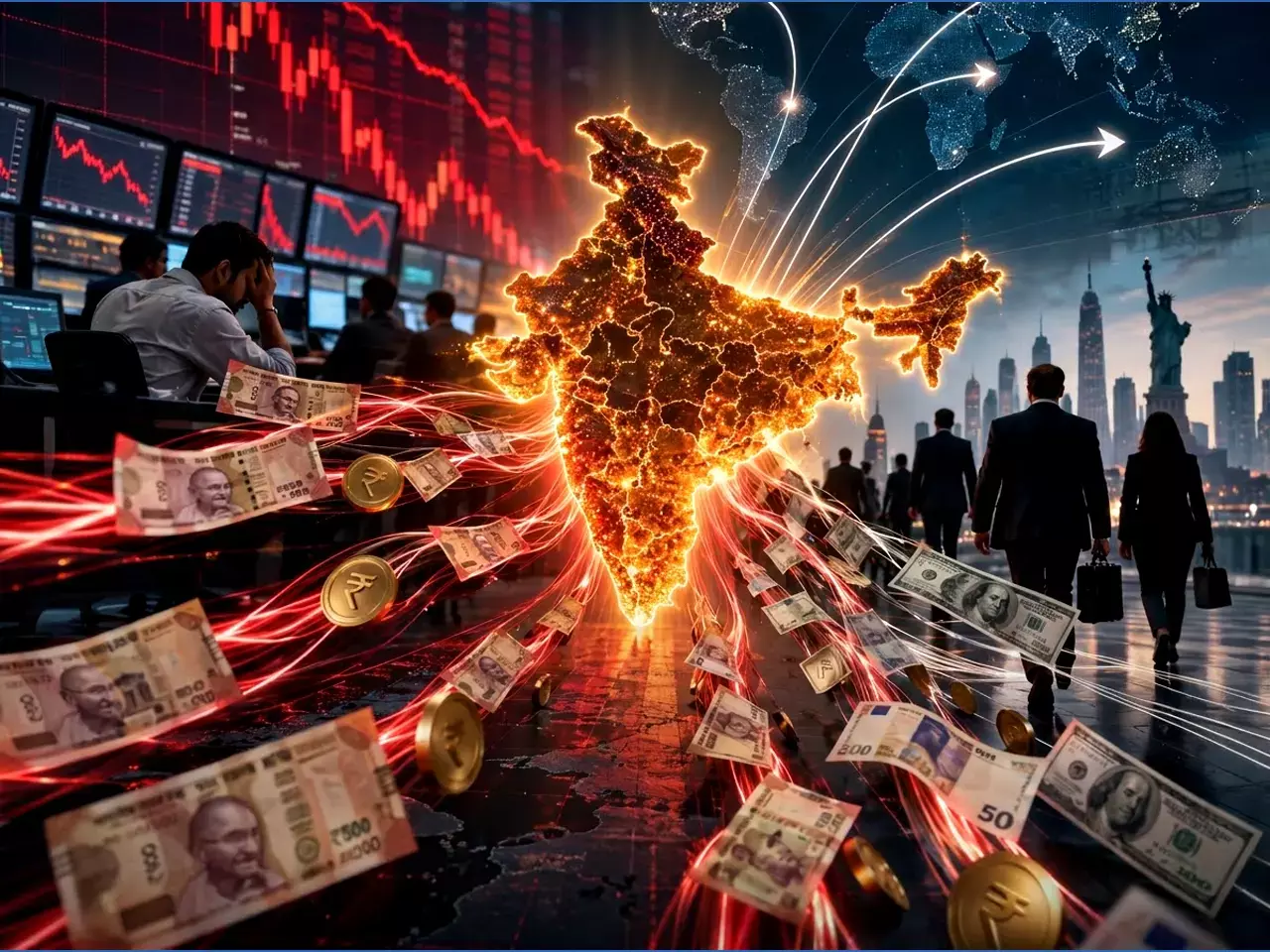 foreign investors are exiting india, withdrawals have crossed ₹3 lakh crore foreign investors are exiting india, withdrawals have crossed ₹3 lakh crore