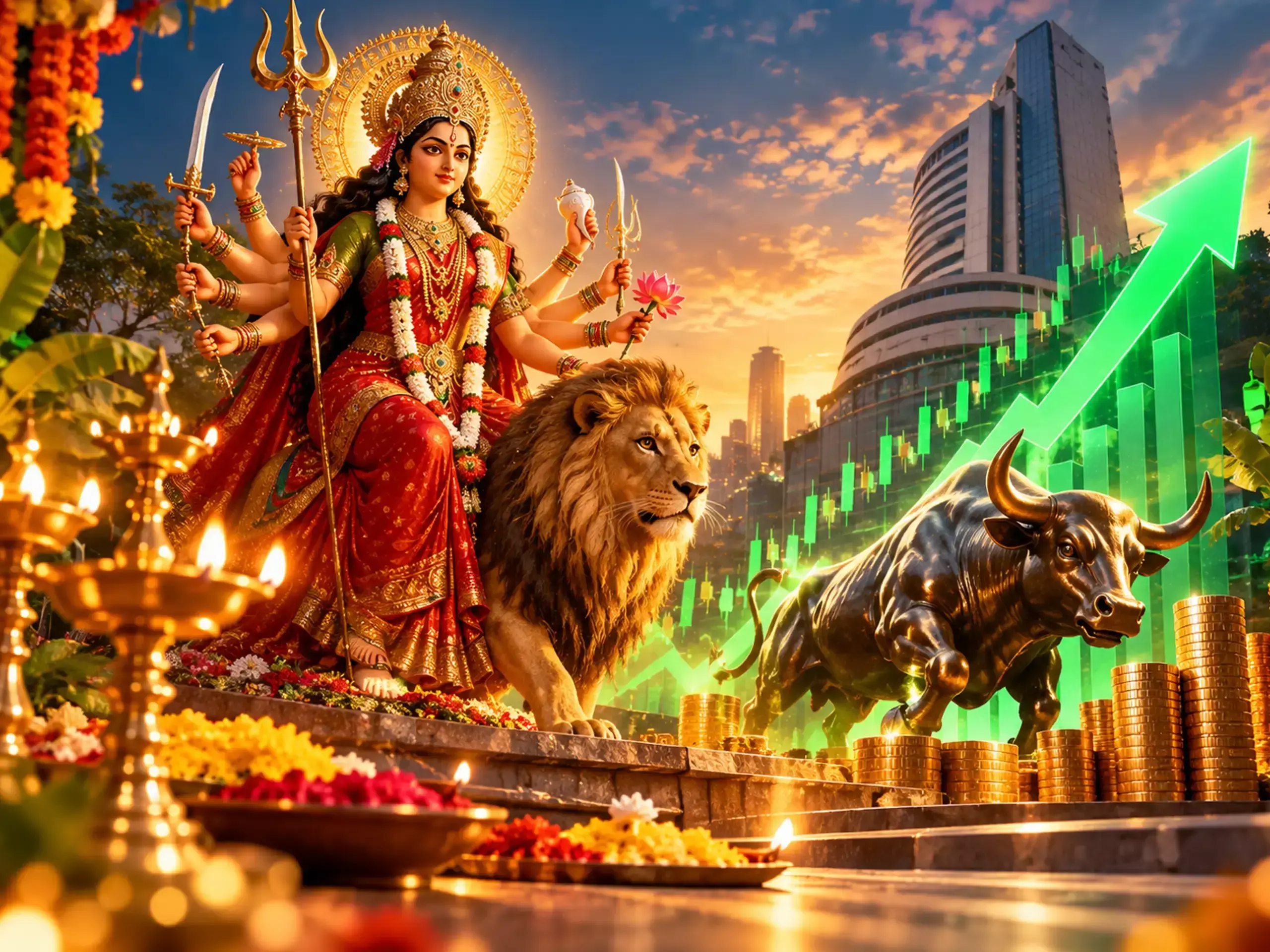 പ്രതീക്ഷയുടെയും വിജയത്തിന്റെയും നവരാത്രി ആഴ്ച; ഓഹരിവിപണിയിൽ ഐശ്വര്യമോ? പ്രതീക്ഷയുടെയും വിജയത്തിന്റെയും നവരാത്രി ആഴ്ച; ഓഹരിവിപണിയിൽ ഐശ്വര്യമോ?