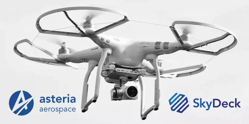 ആസ്റ്റീരിയ എയറോസ്പേസിൻറെ സ്കൈ ഡെക്ക് ഡ്രോൺ പുറത്തിറക്കി  
