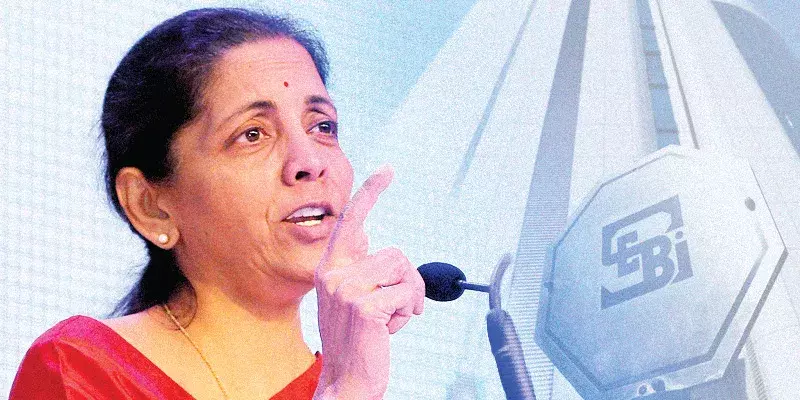 പരിഷ്കാരങ്ങള് ഏറ്റെടുക്കാൻ സെബിയോട് ആവശ്യപ്പെട്ട് നിര്മല സീതാരാമന് പരിഷ്കാരങ്ങള് ഏറ്റെടുക്കാൻ സെബിയോട് ആവശ്യപ്പെട്ട് നിര്മല സീതാരാമന്