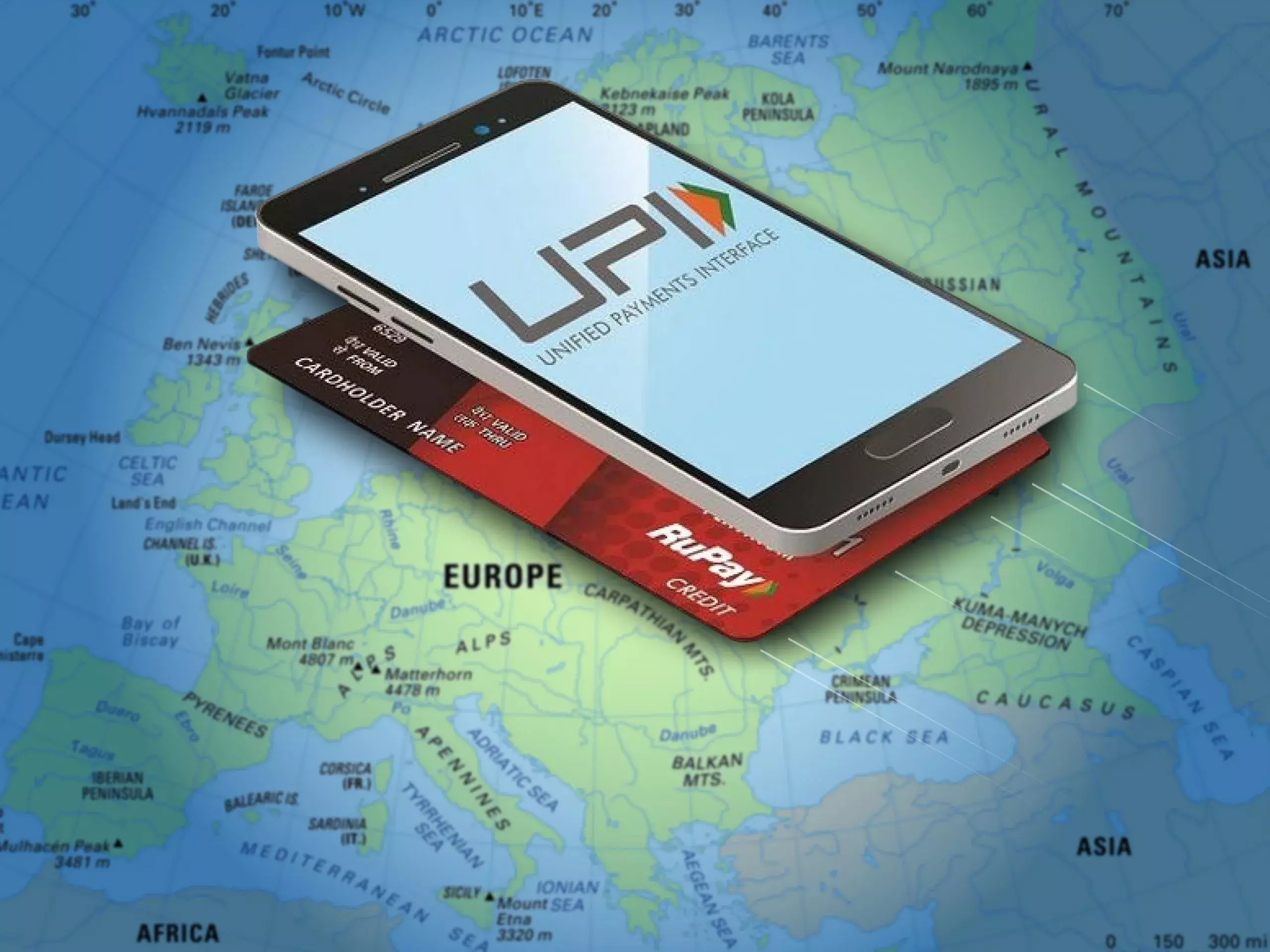 യുപിഐ യൂറോപ്പിലും: റുപ്പേ കാര്‍ഡും ഉപയോഗിക്കാം