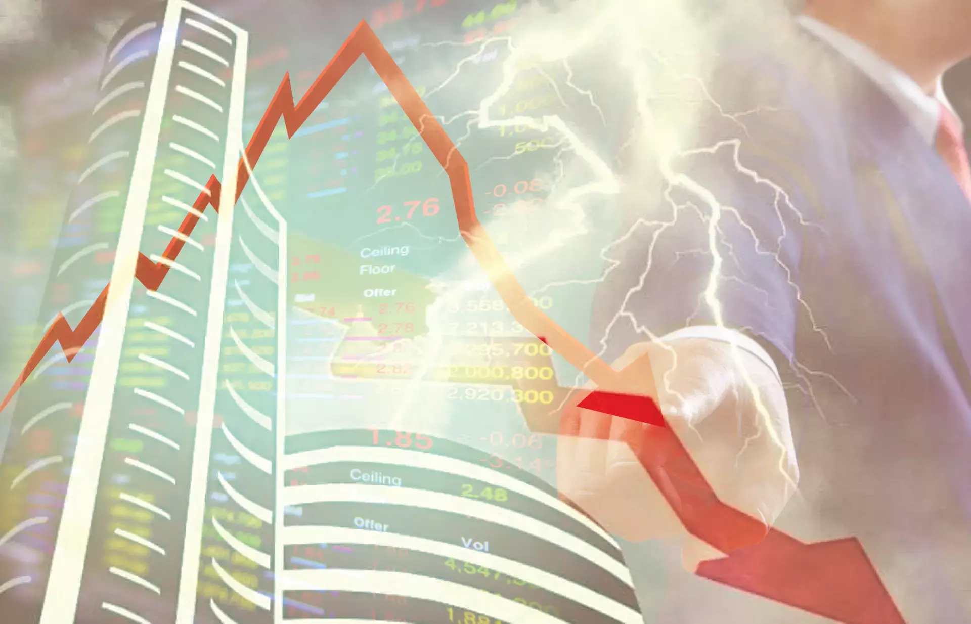 ഏഴാം ദിവസവും തിരിച്ചടി; സൂചികകൾ തകർച്ചയിൽ