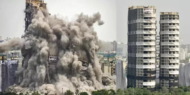 നോയിഡ ഇരട്ട ടവര്‍ പൊളിക്കല്‍ : 500 കോടിയുടെ നഷ്ടമെന്ന് സൂപ്പര്‍ടെക്ക്