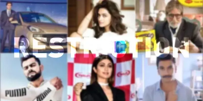 സെലിബ്രേറ്റികള്‍ക്കും കായിക താരങ്ങള്‍ക്കും പരസ്യങ്ങളിലെ അഭിനയത്തിന് നിയന്ത്രണം