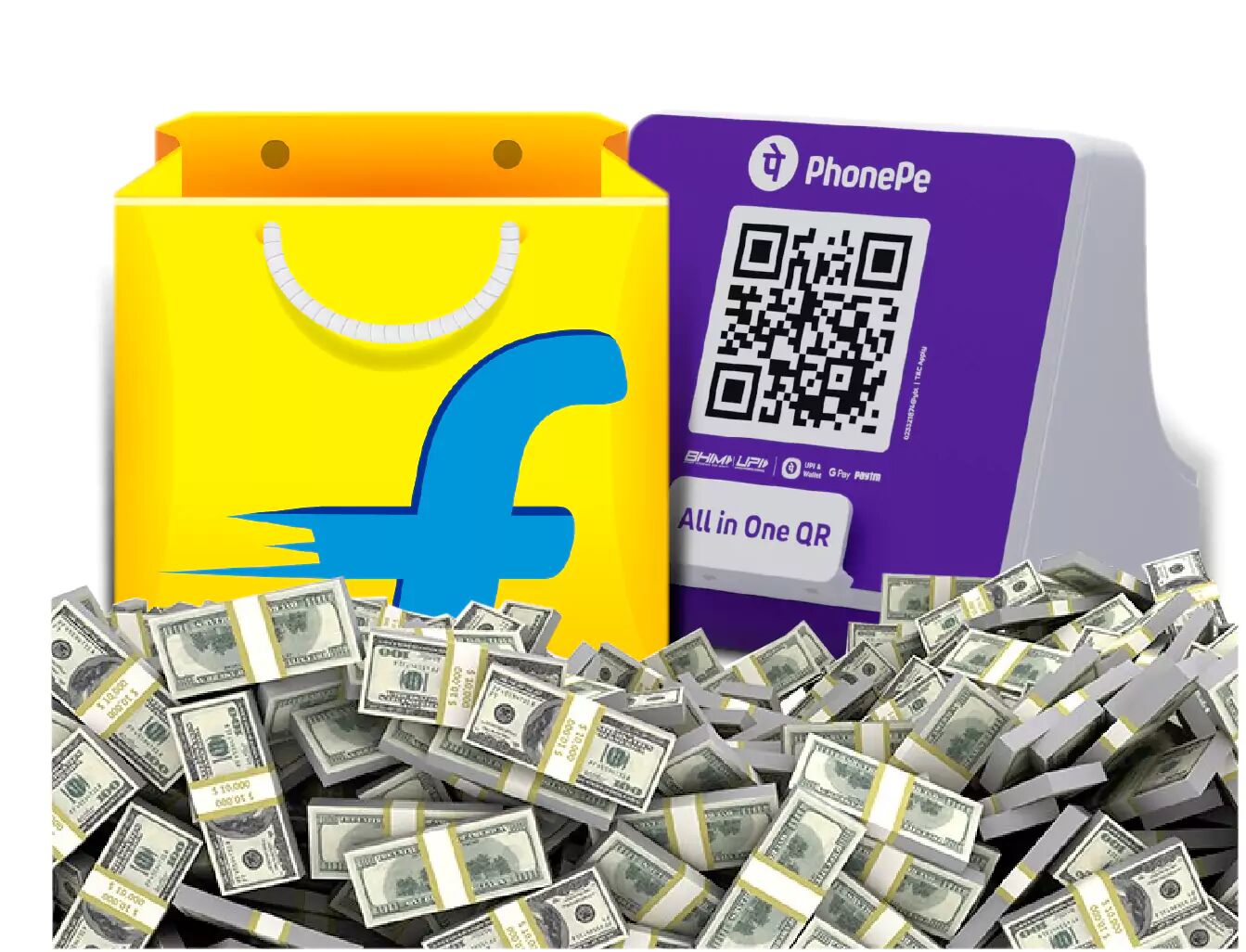 flipkart and phonepay enter the $100 billion club