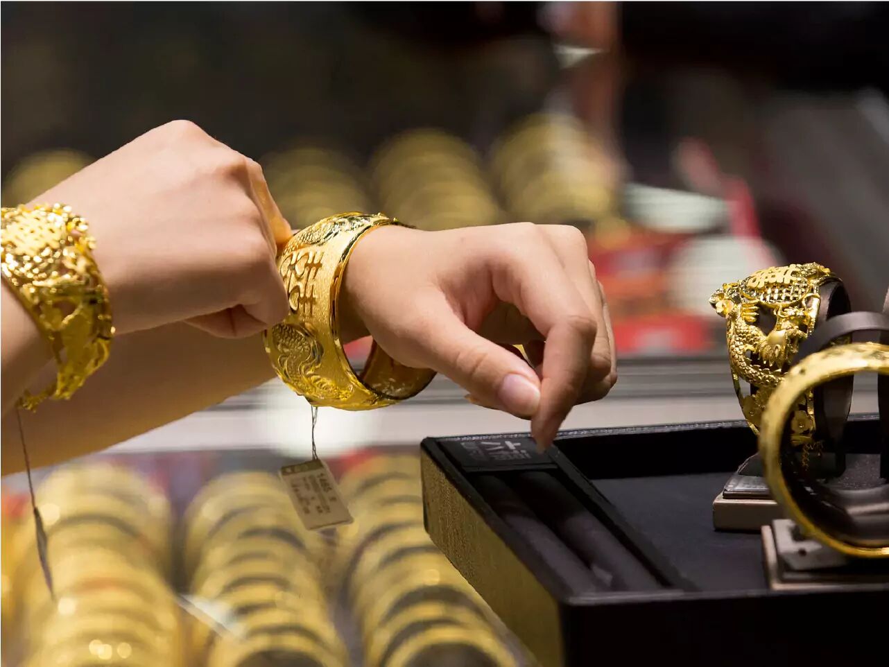 two months later gold falls